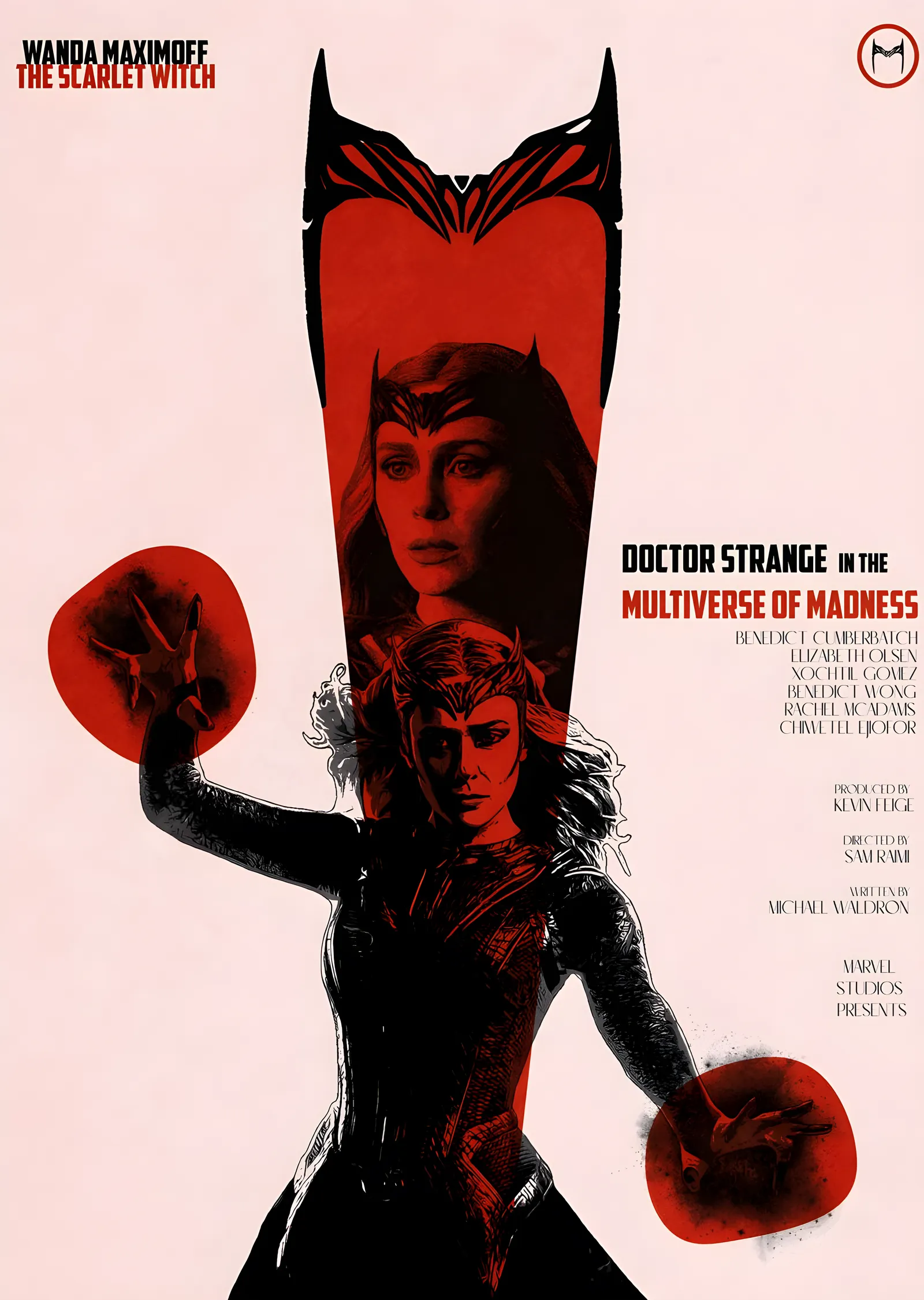 Scarlet Witch - Multiverse of Madness Afişi metal tablo