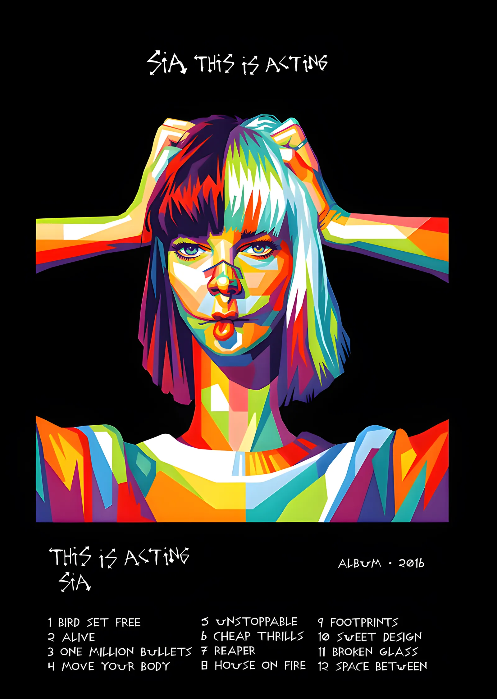 Sia - This Is Acting metal tablo