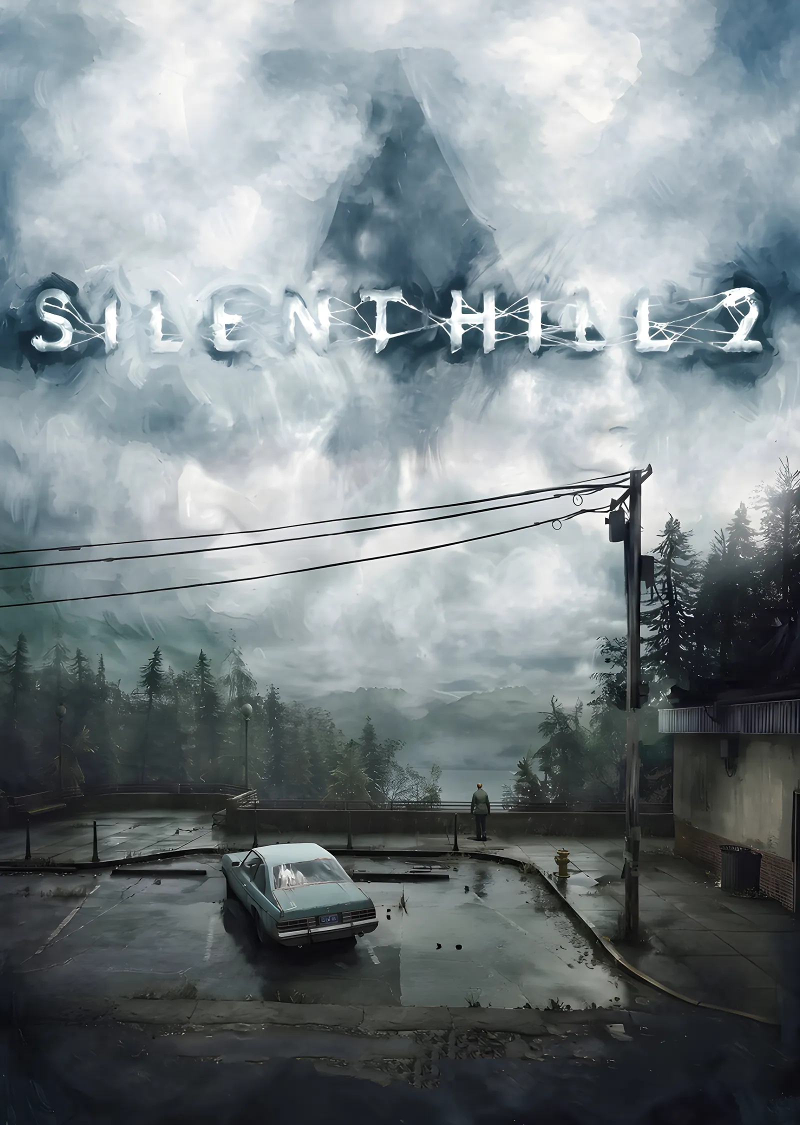 Silent Hill 2 - Islak Yol metal tablo