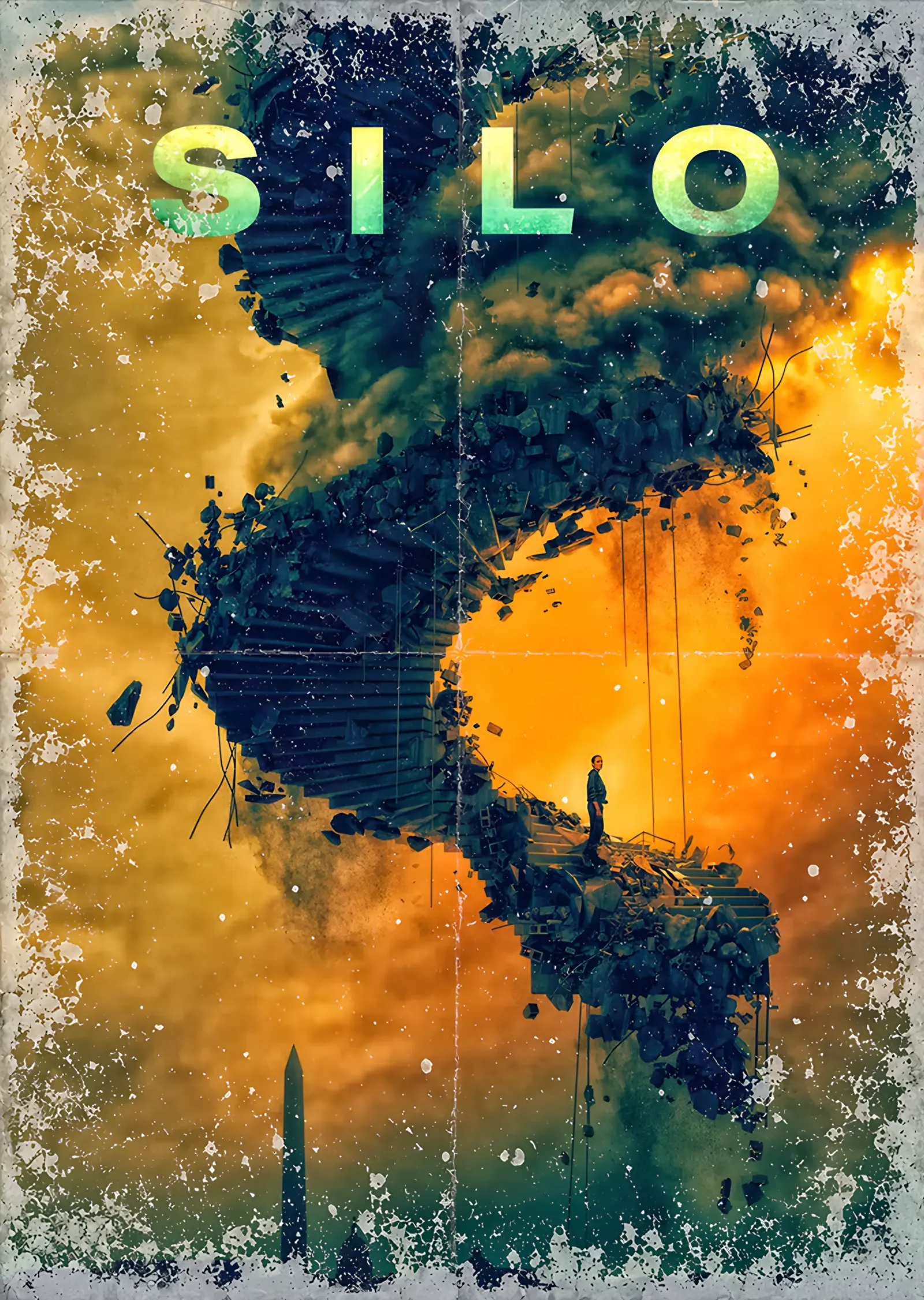 Silo - Altın Duman metal tablo