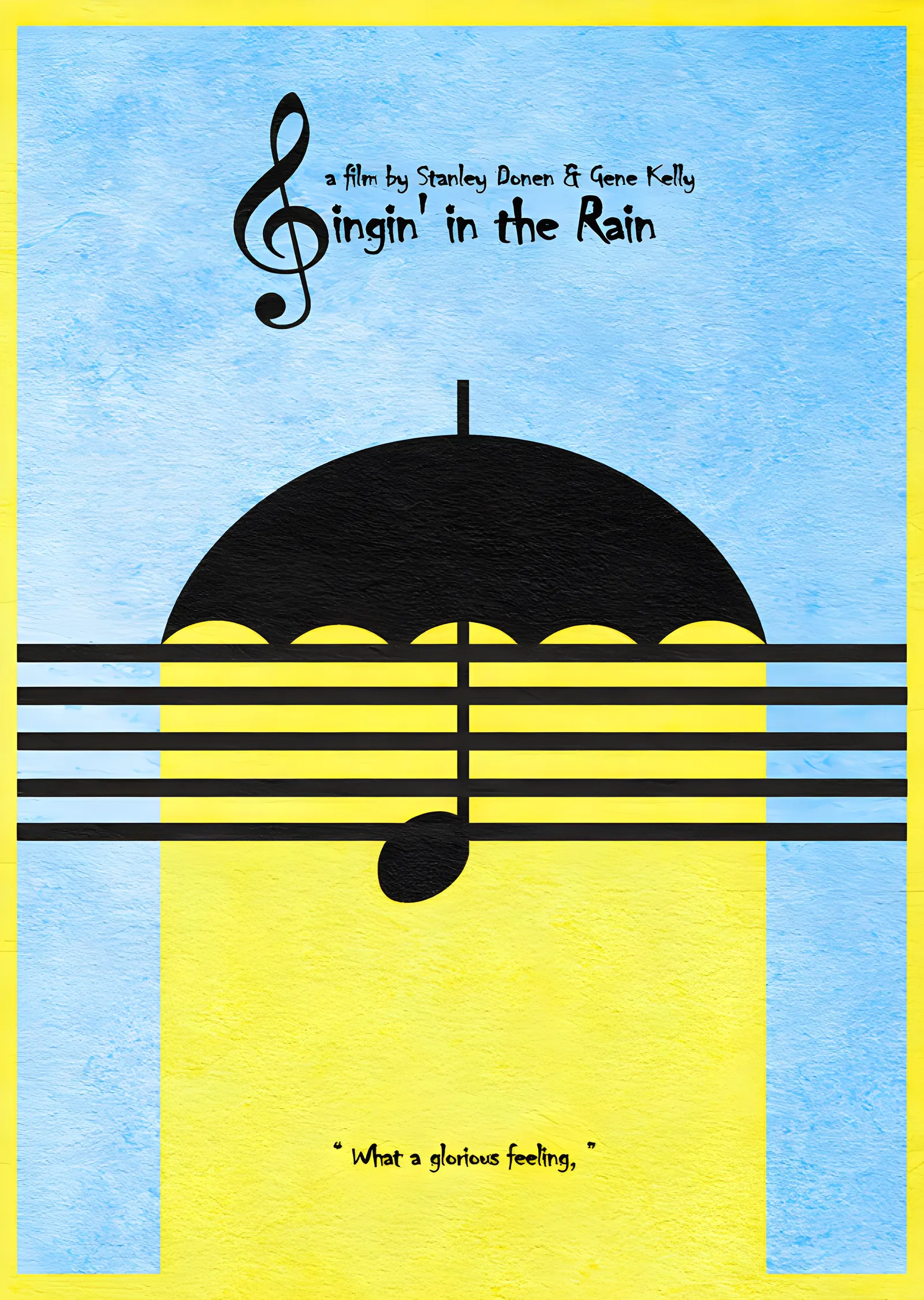 Singin' in the Rain metal tablo