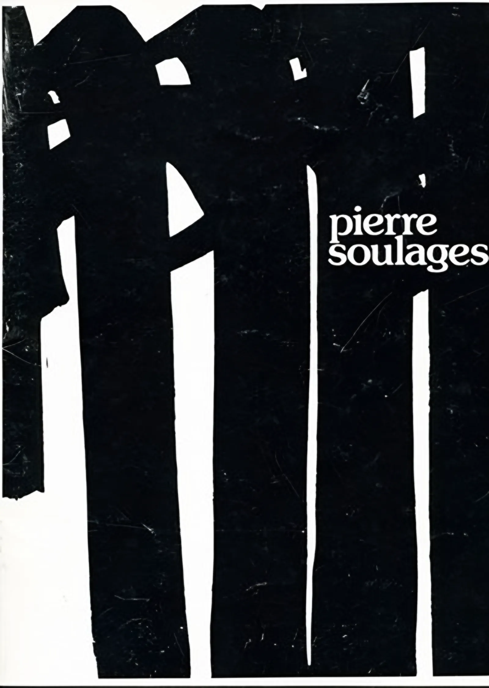 Siyah Dikeyler - Pierre Soulages metal tablo