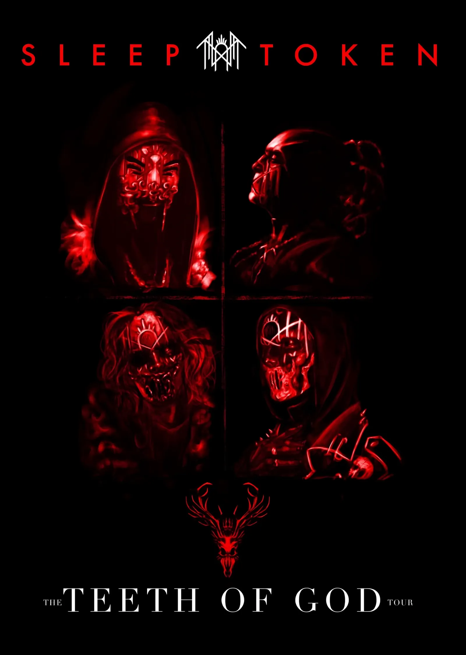 Sleep Token - The Teeth of God metal tablo