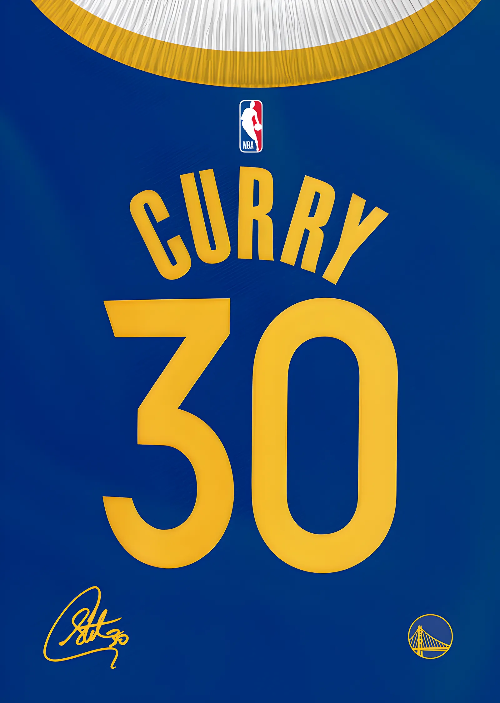 Stephen Curry - Warriors Forması metal tablo