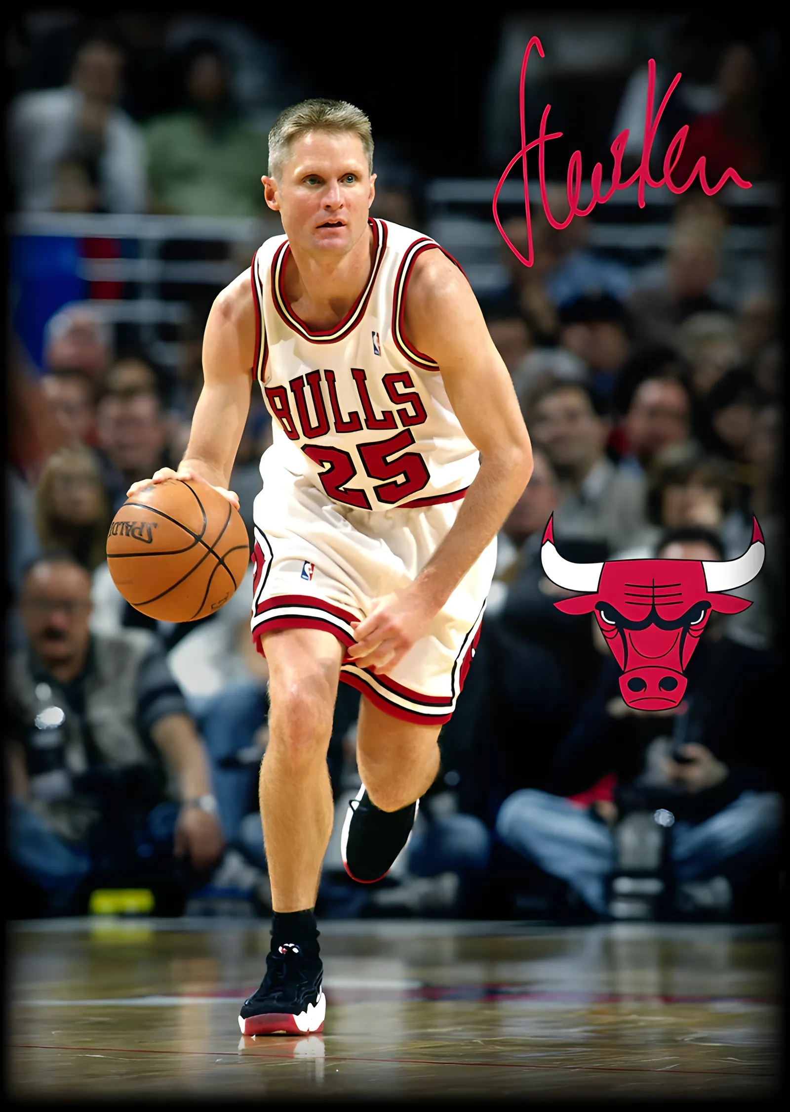 Steve Kerr - Chicago Bulls metal tablo