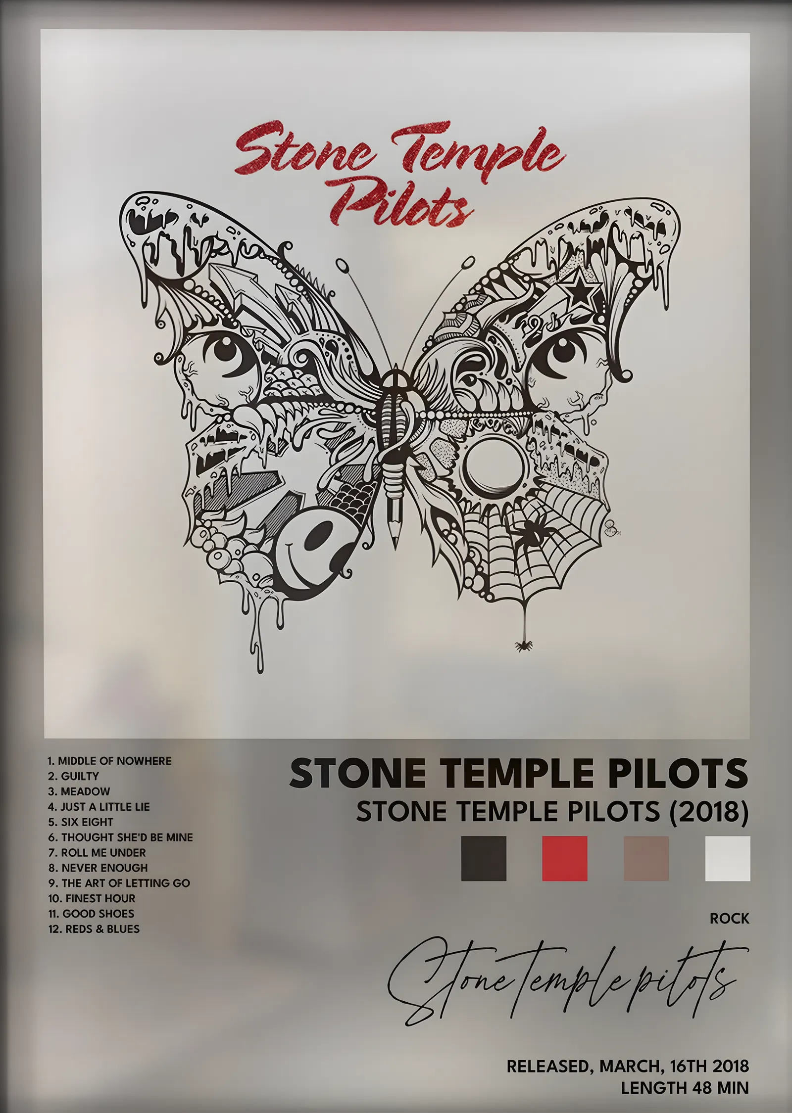 Stone Temple Pilots: Stone Temple Pilots (2018) metal tablo