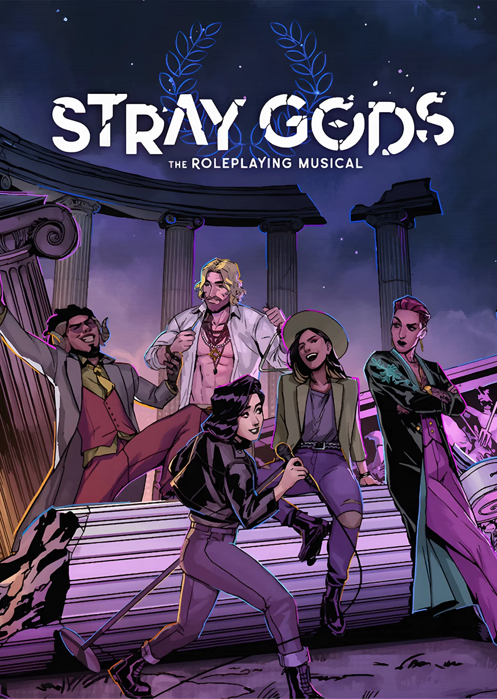 Stray Gods: Sütunların Önünde Şarkı Söyleyen Kadro metal tablo