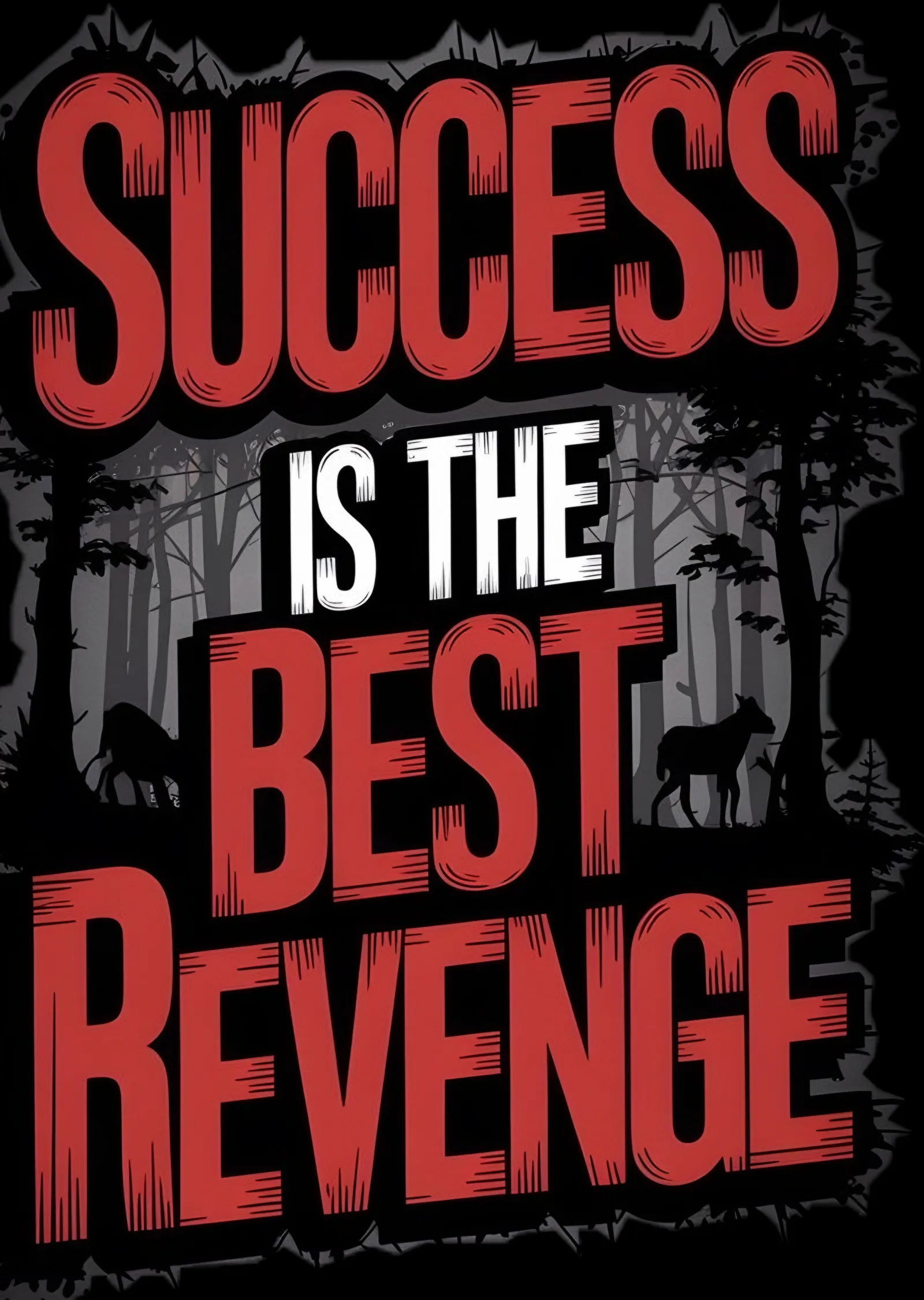 Success Is The Best Revenge metal tablo