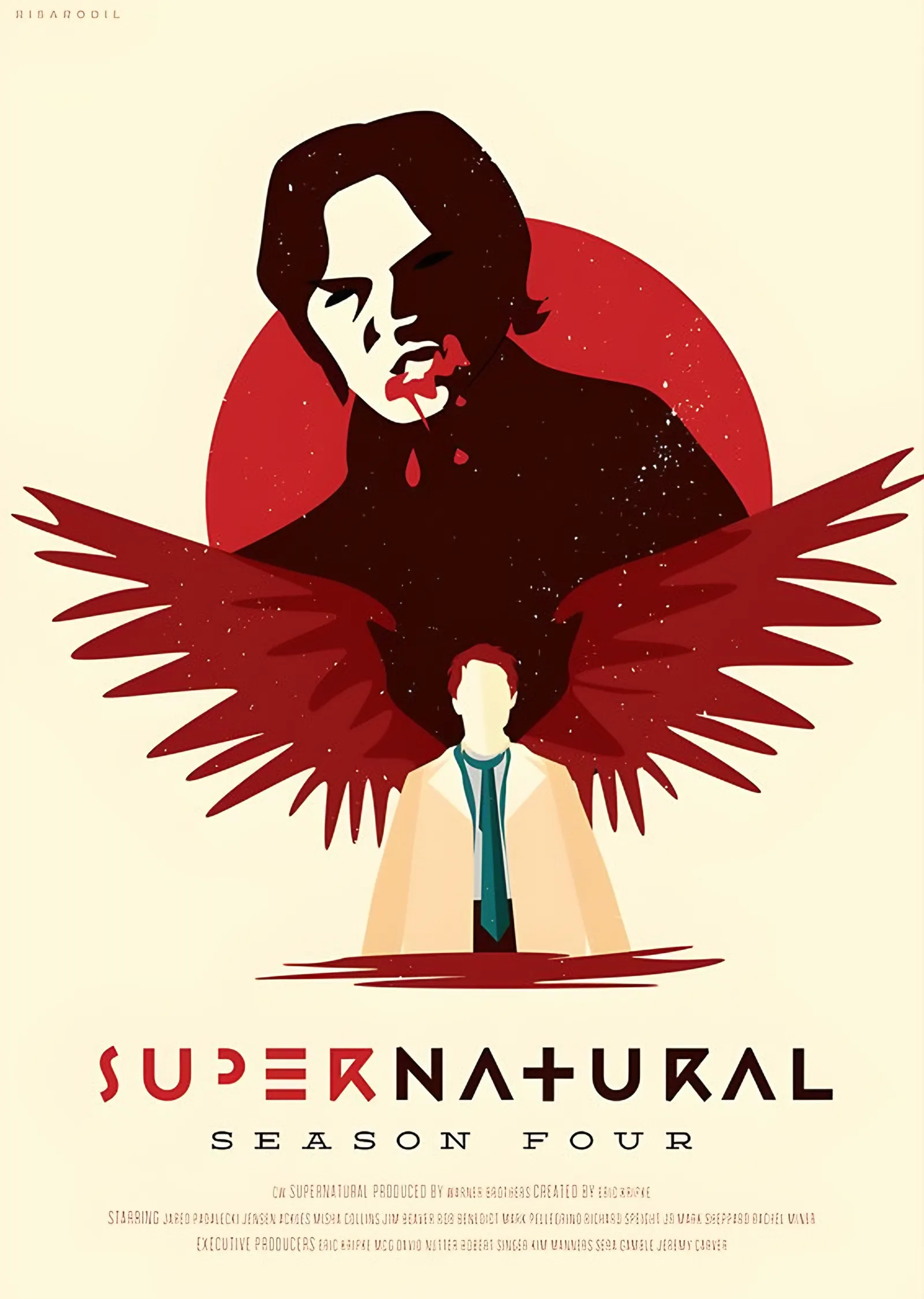 Supernatural - Dördüncü Sezon metal tablo