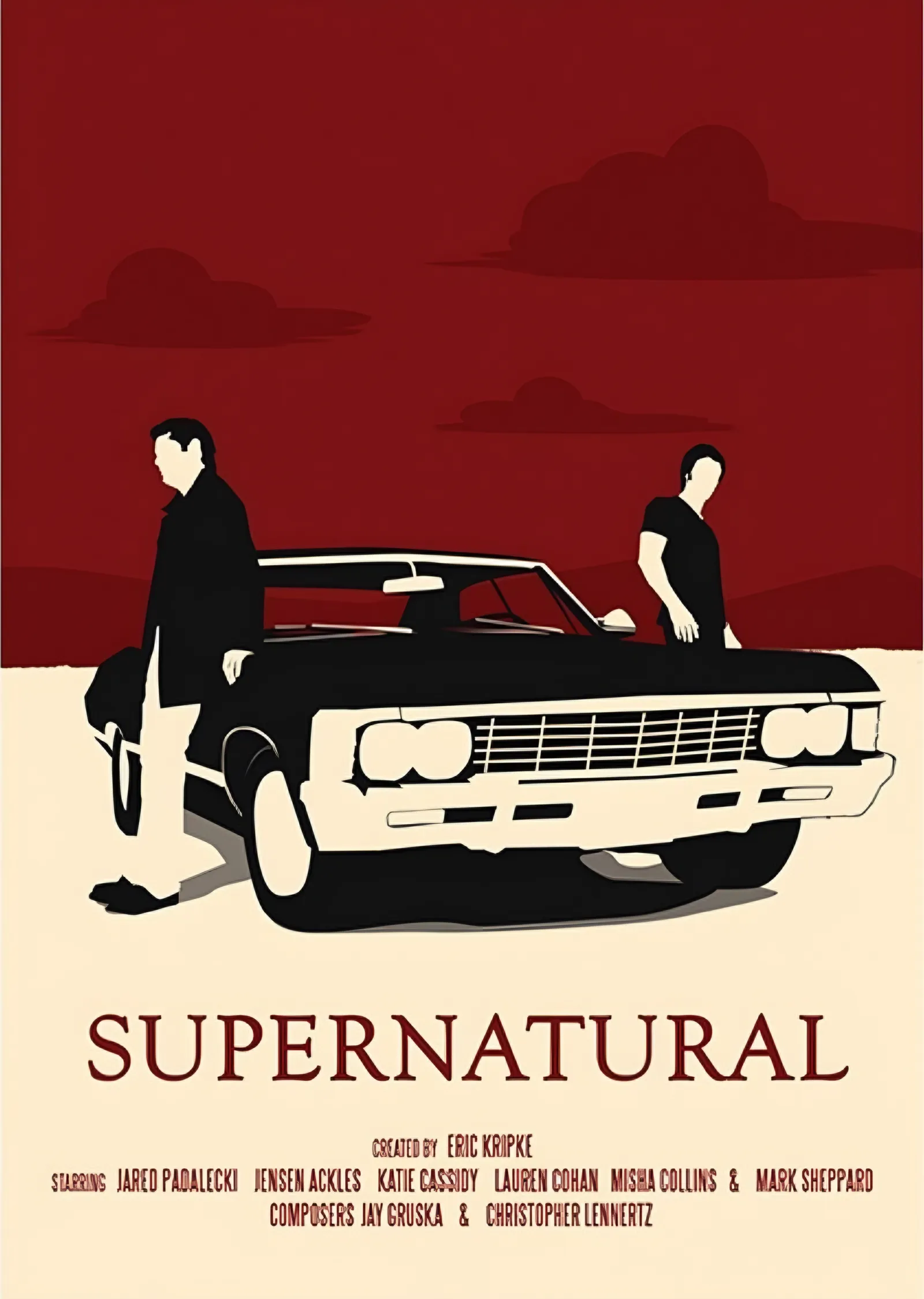Supernatural - Impala metal tablo