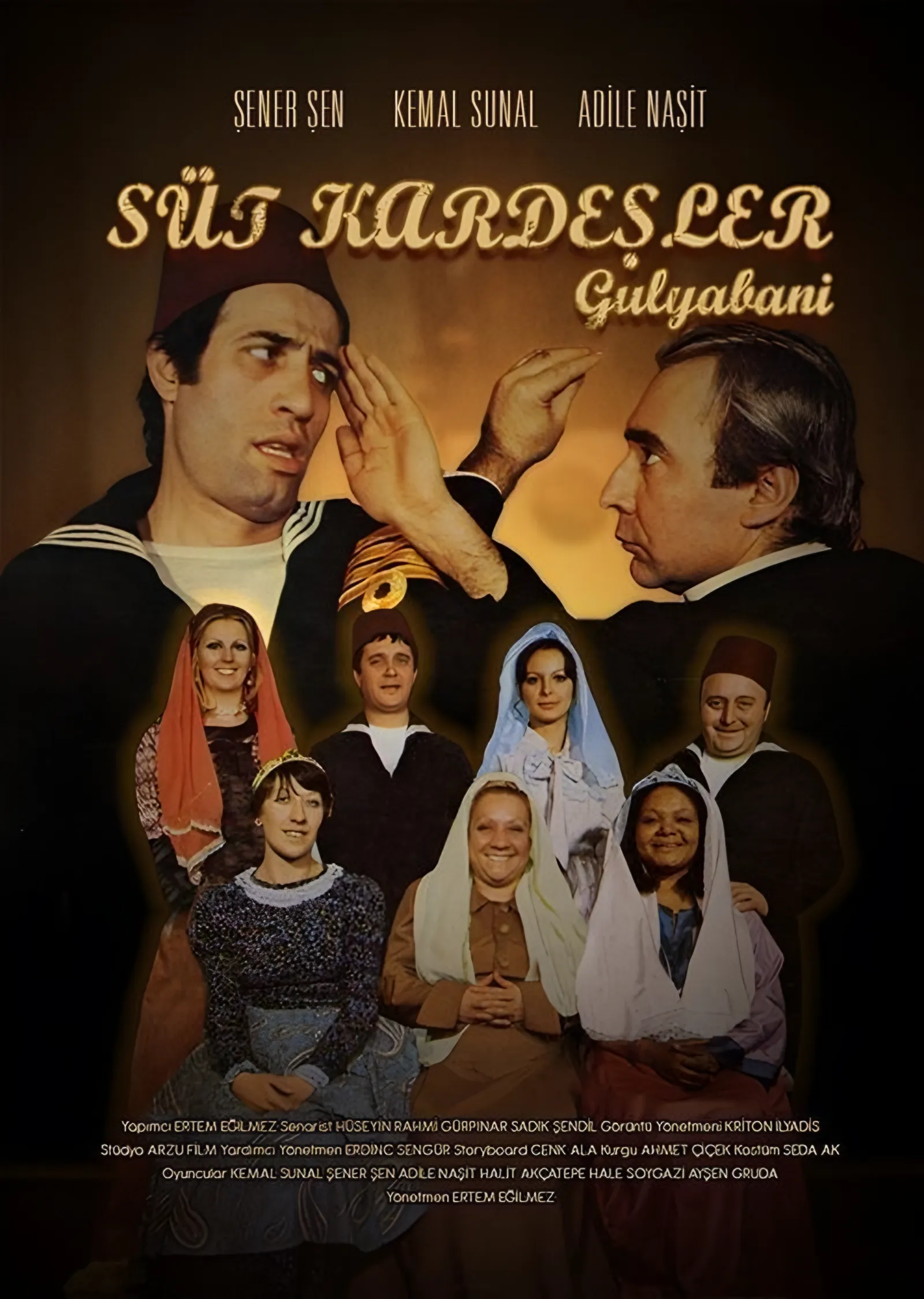Süt Kardeşler - Film Afişi metal tablo