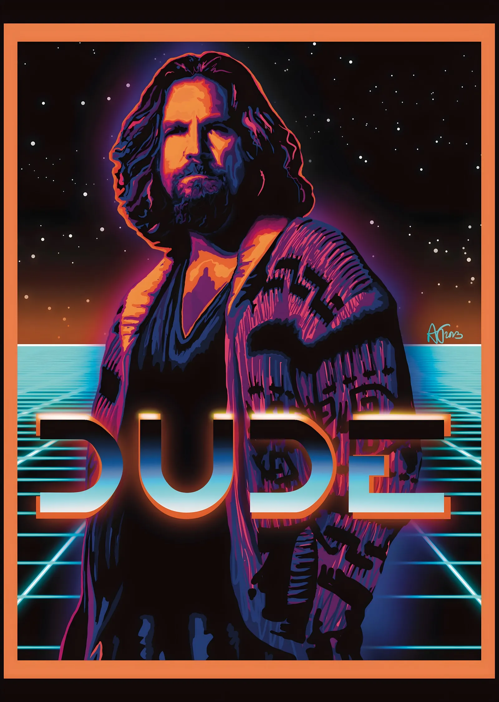 The Dude - The Big Lebowski metal tablo