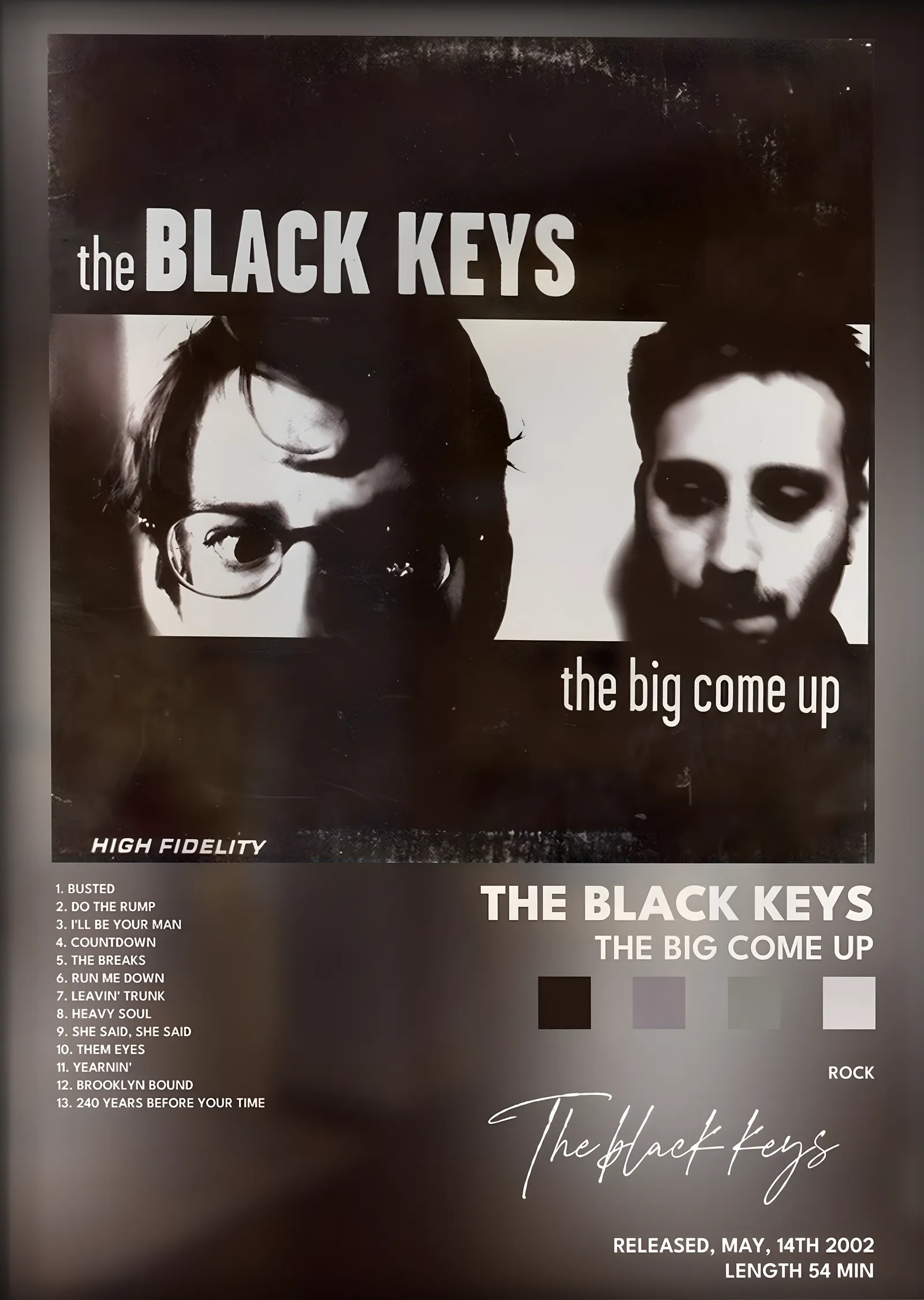 The Black Keys: The Big Come Up metal tablo