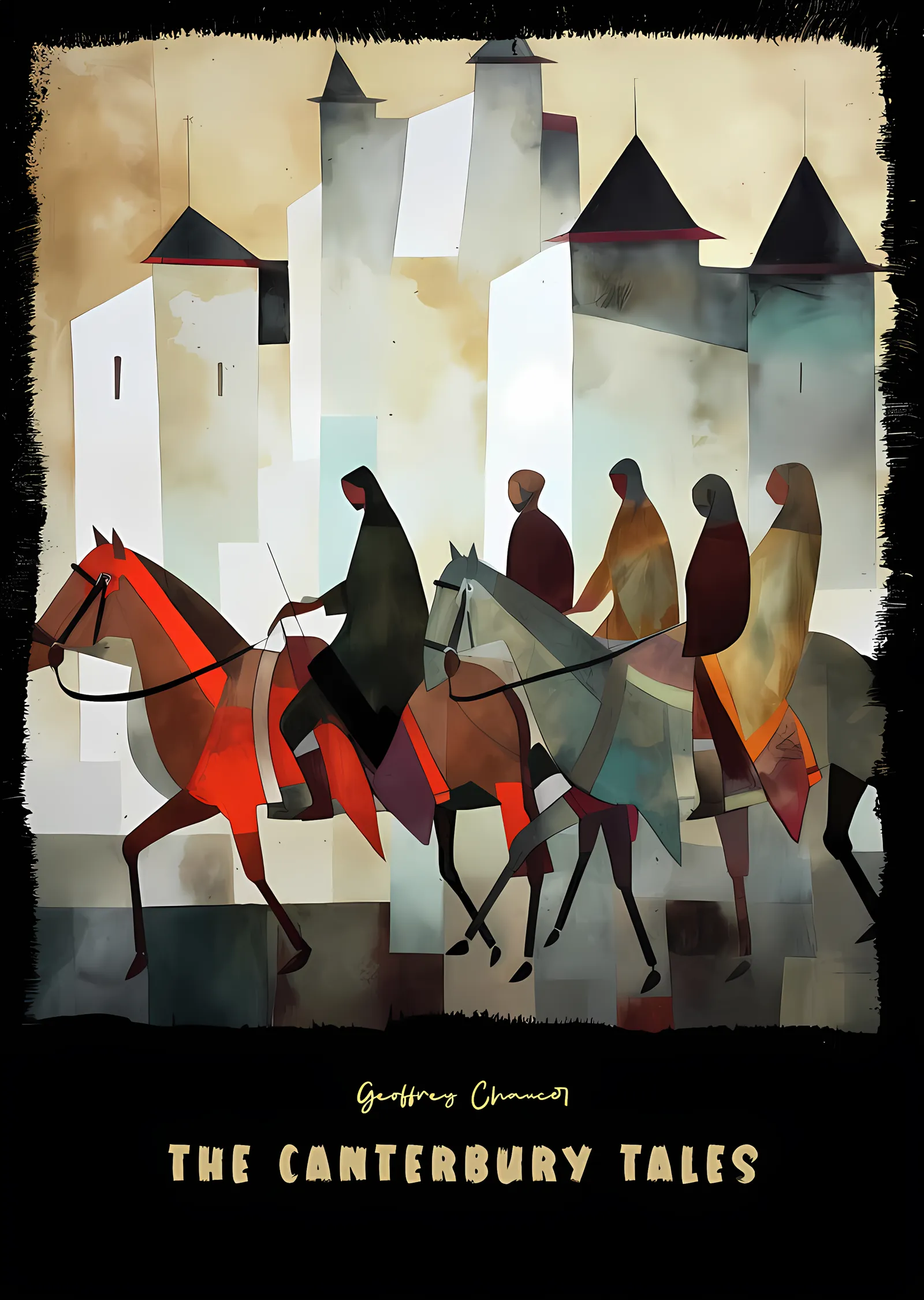 The Canterbury Tales metal tablo