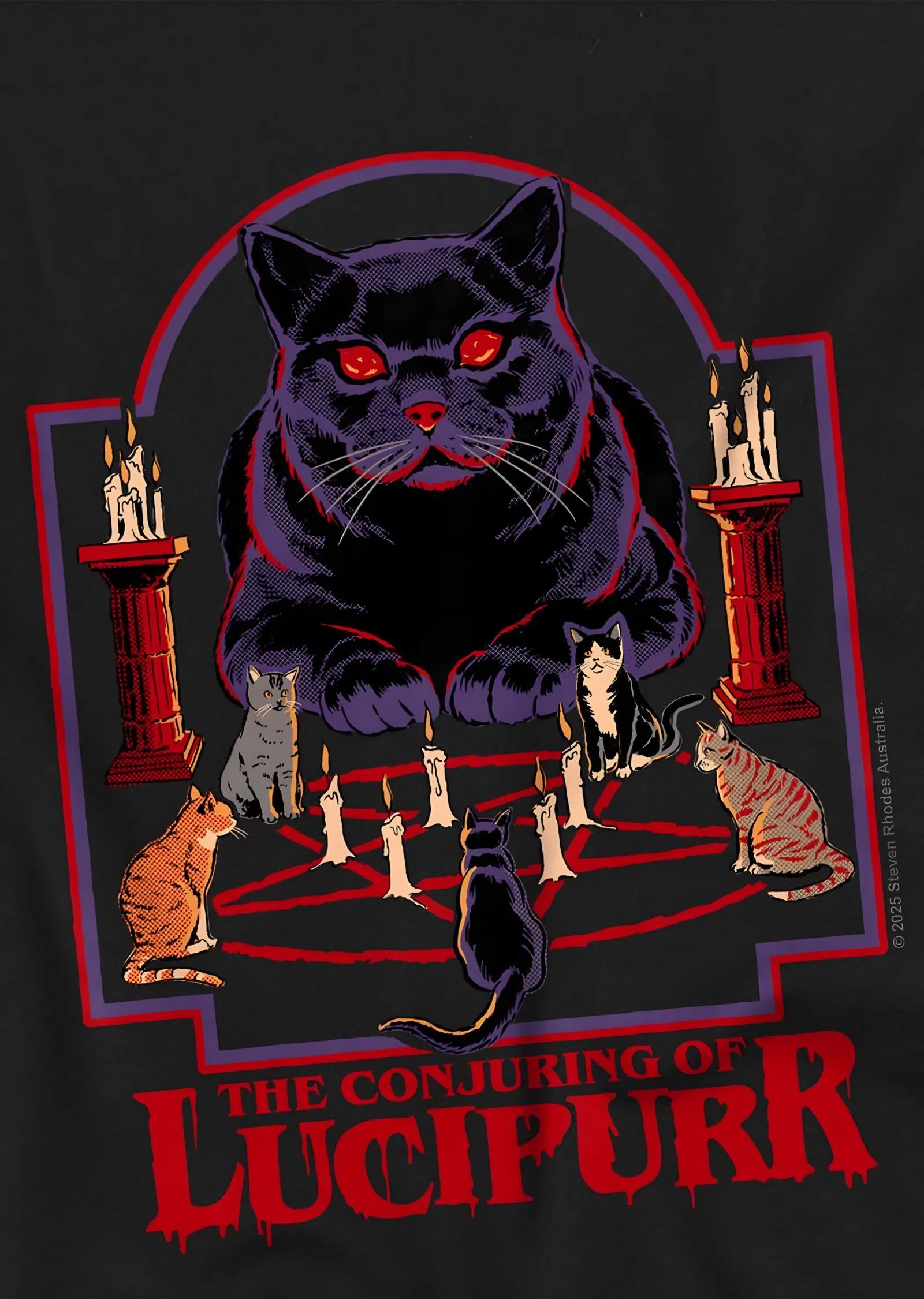 The Conjuring of Lucipurr metal tablo
