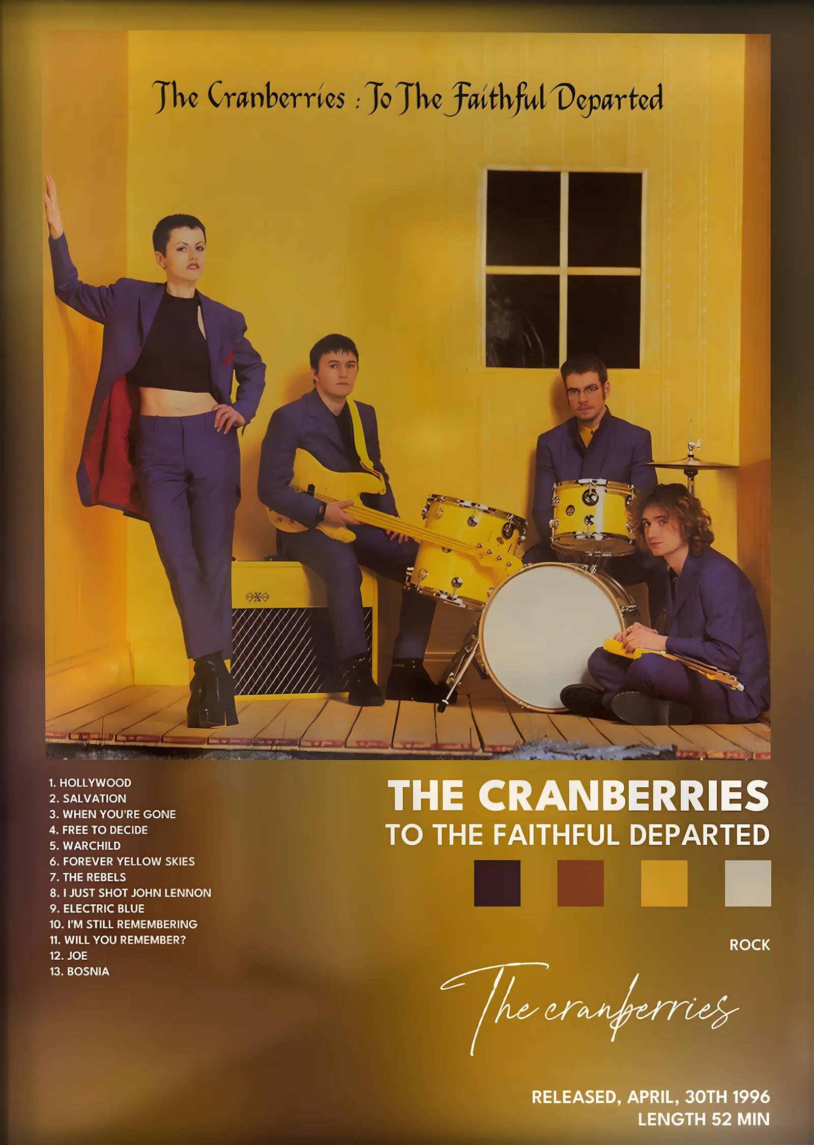 The Cranberries: To the Faithful Departed metal tablo