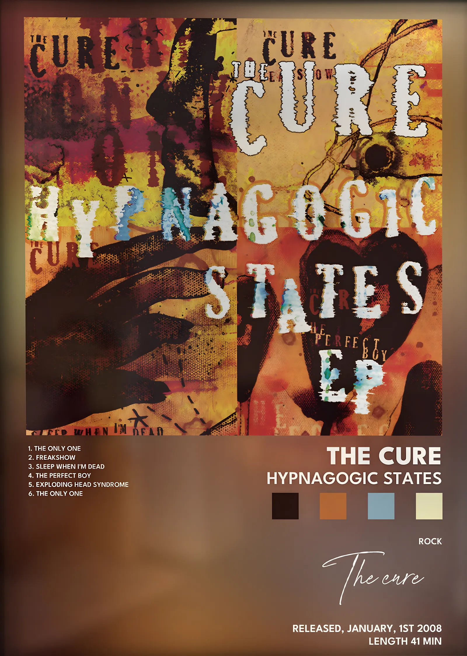 The Cure: Hypnagogic States metal tablo