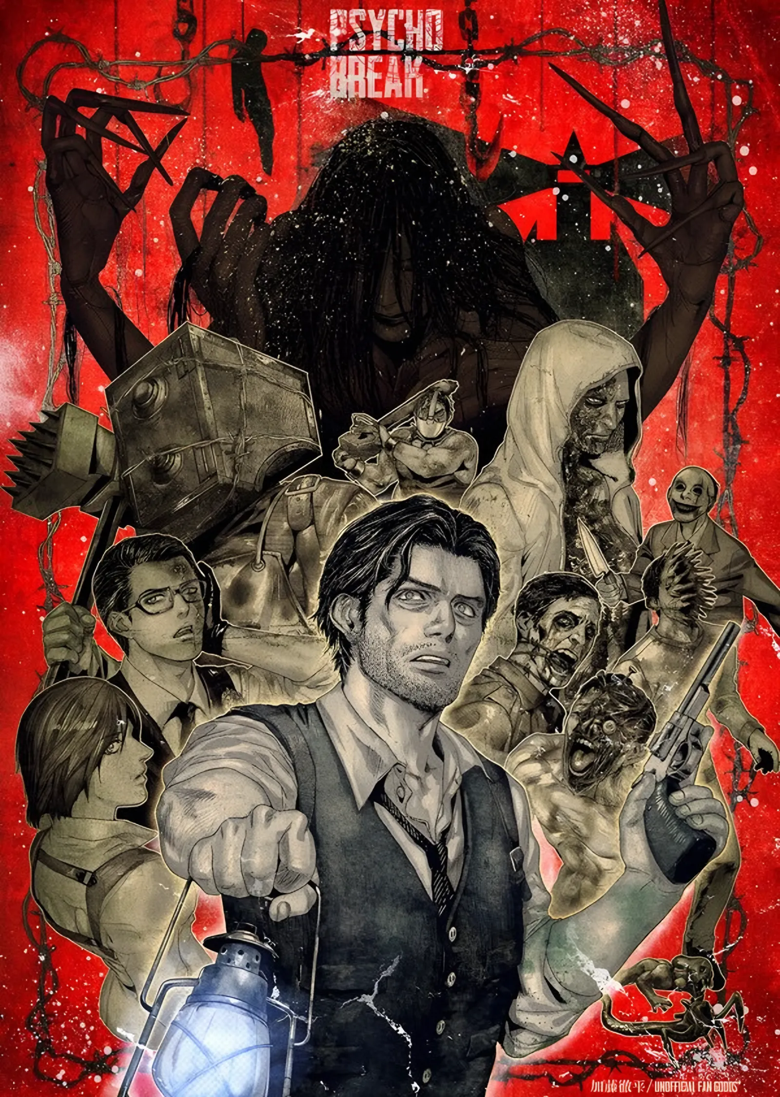 The Evil Within: Psycho Break Kadrosu metal tablo