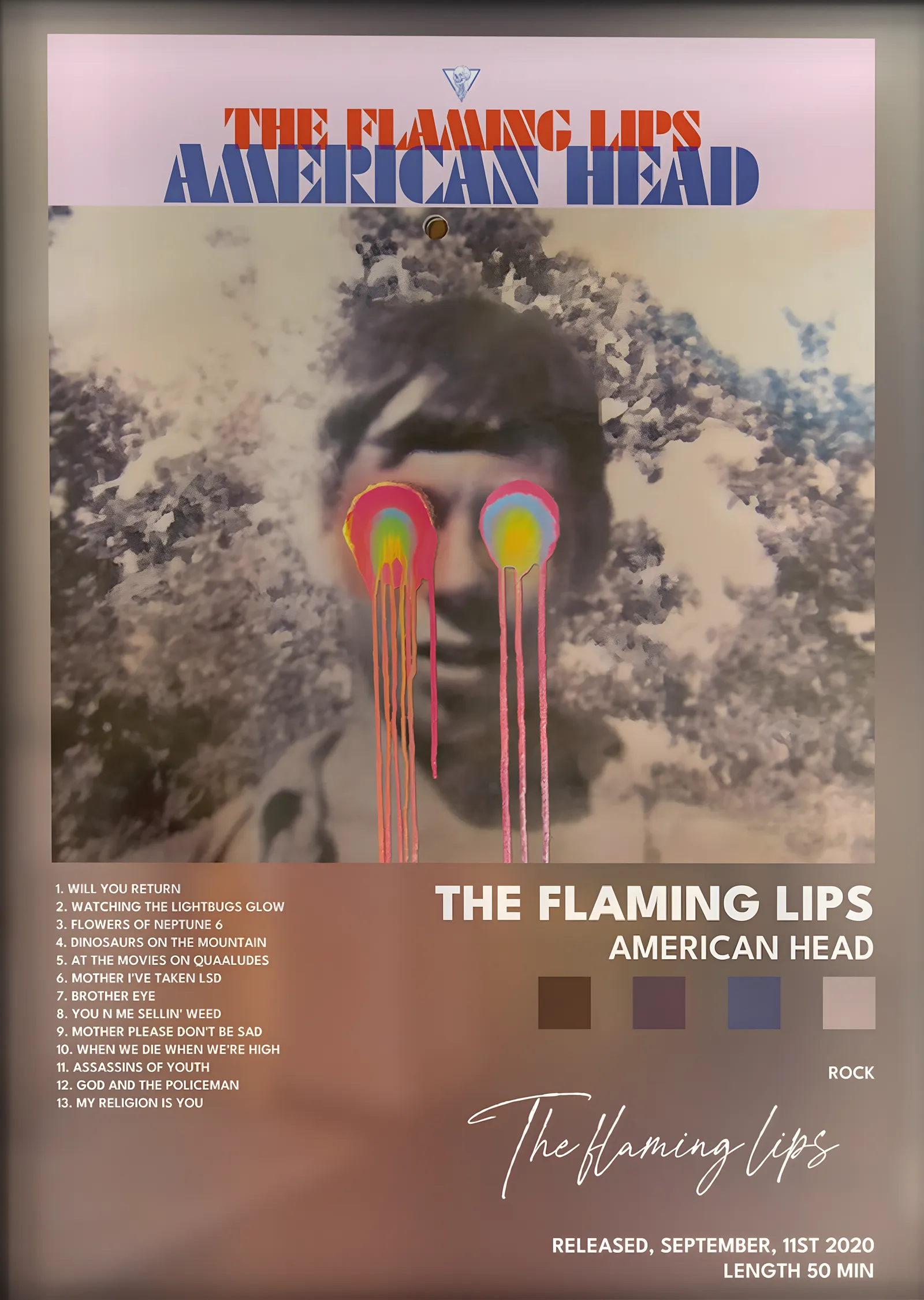 The Flaming Lips: American Head metal tablo