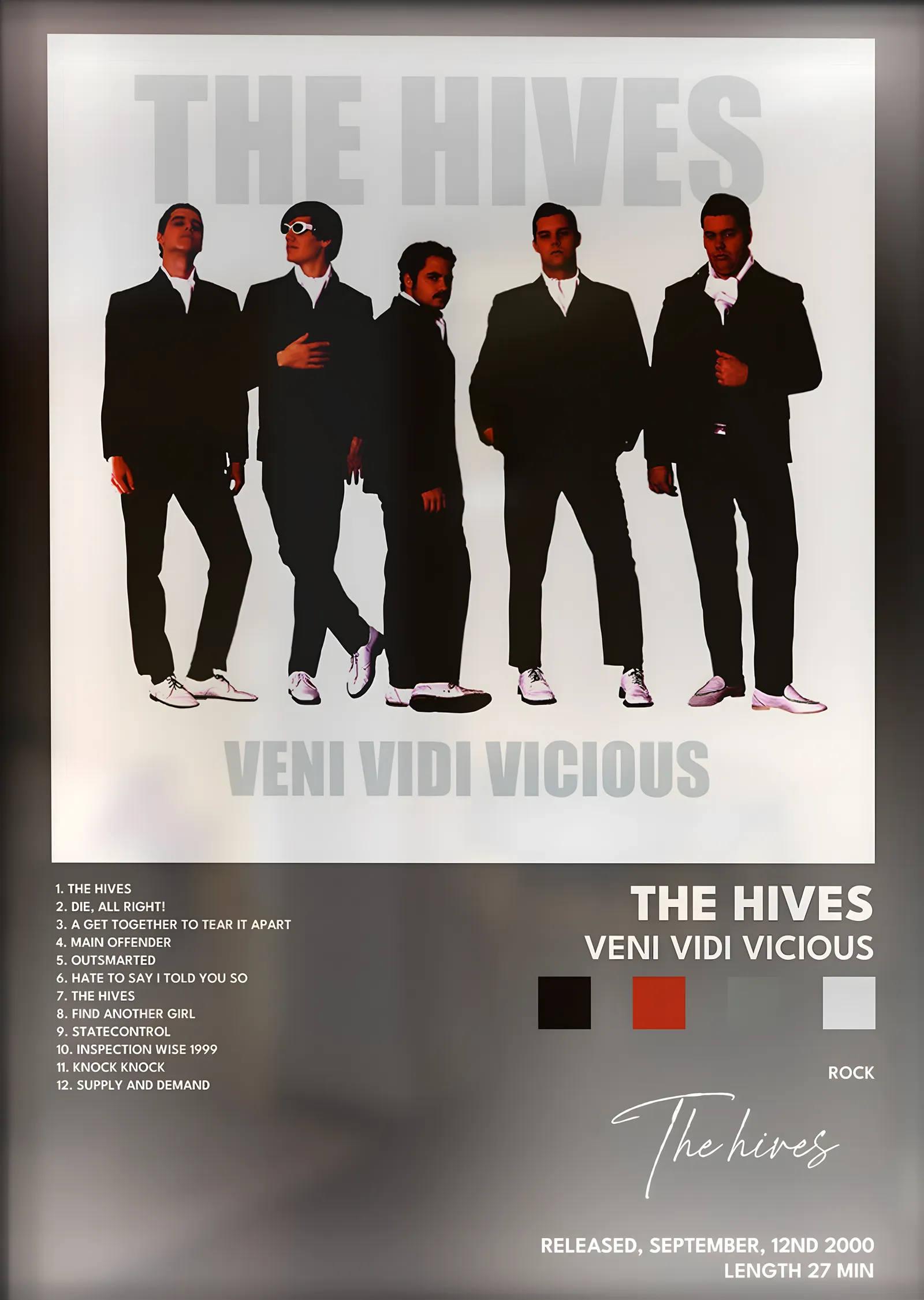 The Hives: Veni Vidi Vicious metal tablo