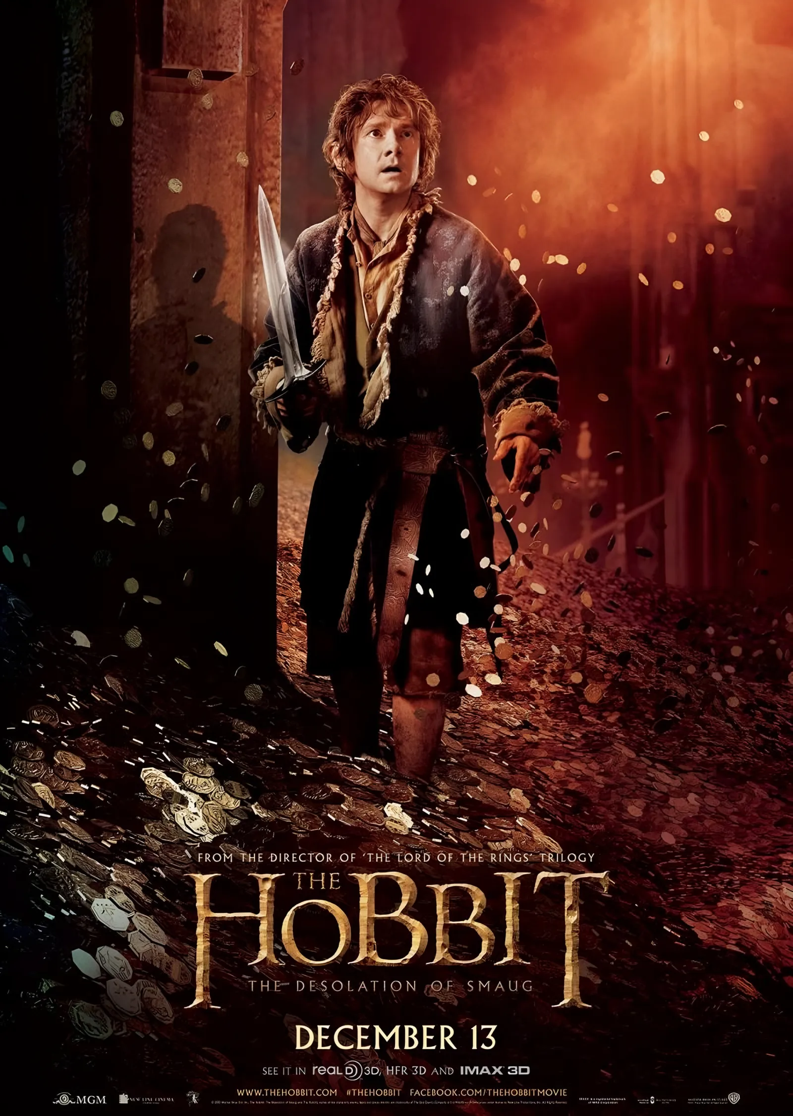 The Hobbit Bilbo Kılıcıyla metal tablo