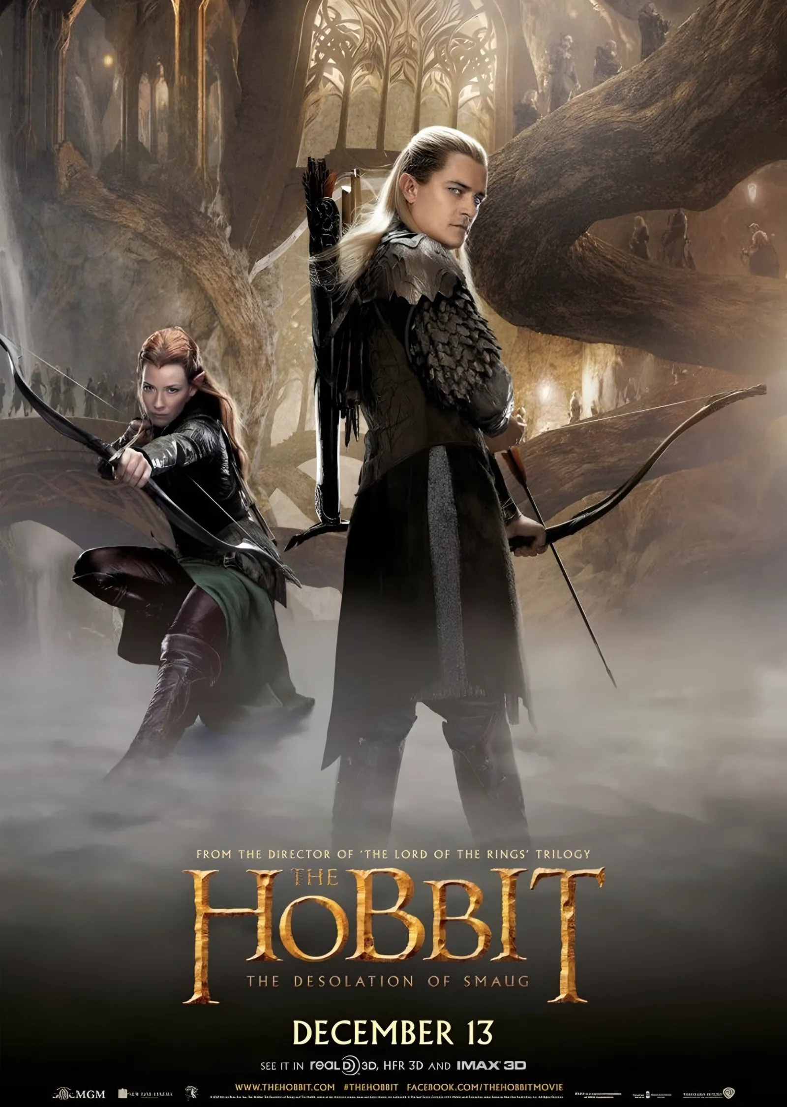 The Hobbit Okçular metal tablo