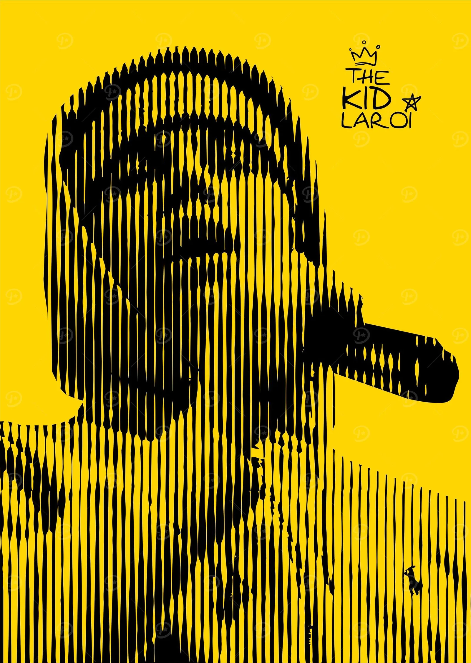 The Kid LAROI - Sarı Çizgiler metal tablo