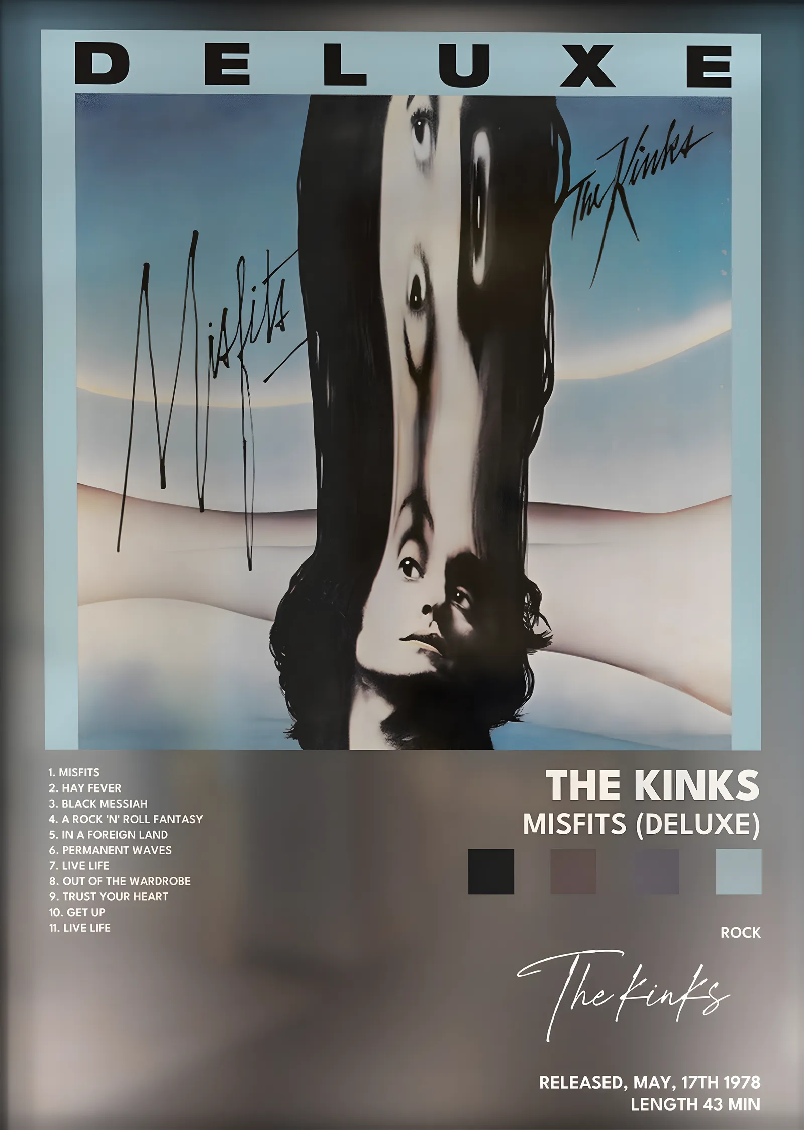 The Kinks: Misfits (Deluxe) metal tablo