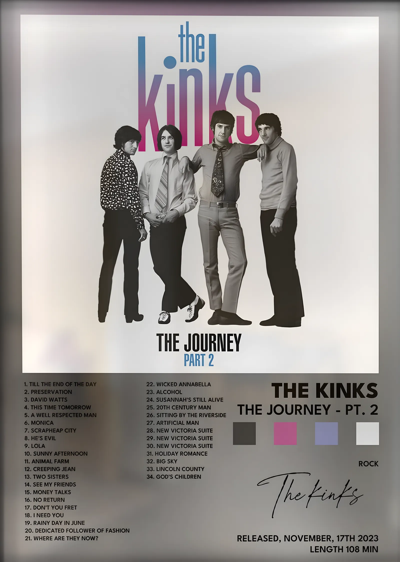 The Kinks: The Journey Pt. 2 metal tablo