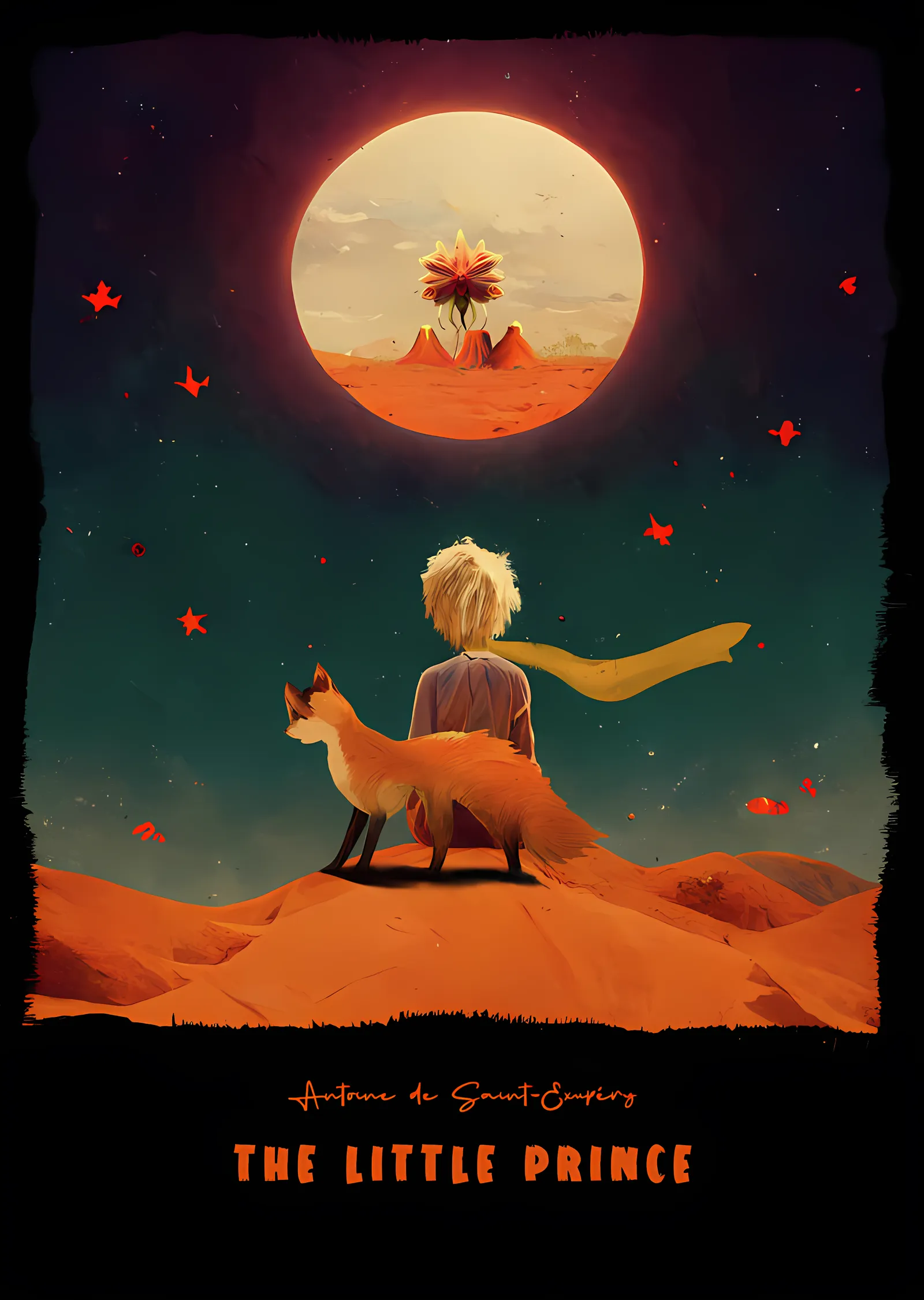 The Little Prince metal tablo