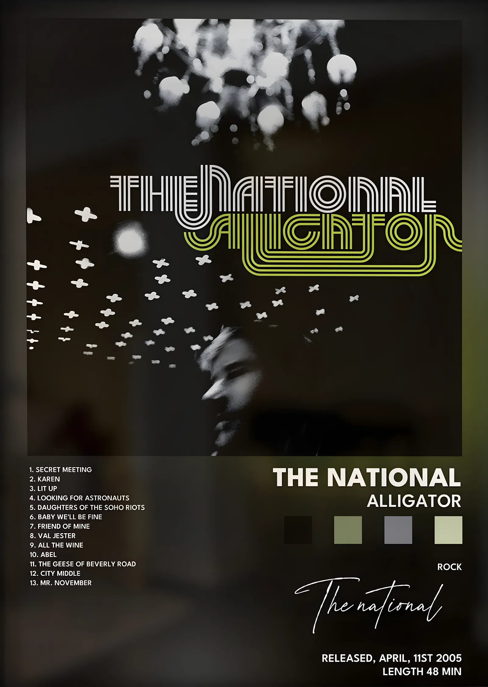 The National: Alligator metal tablo