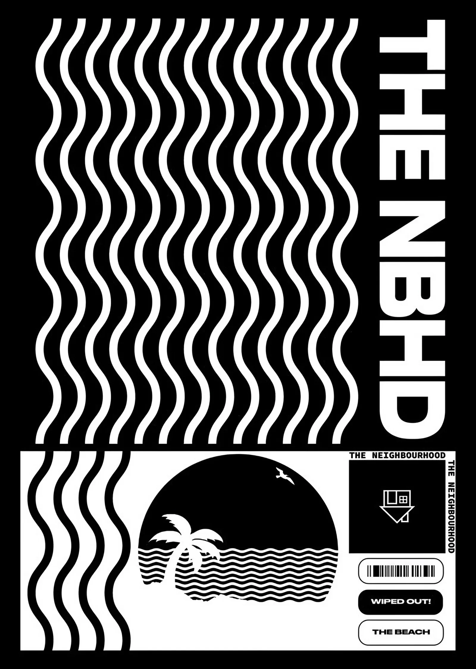 The Neighbourhood: Dalga Deseni metal tablo