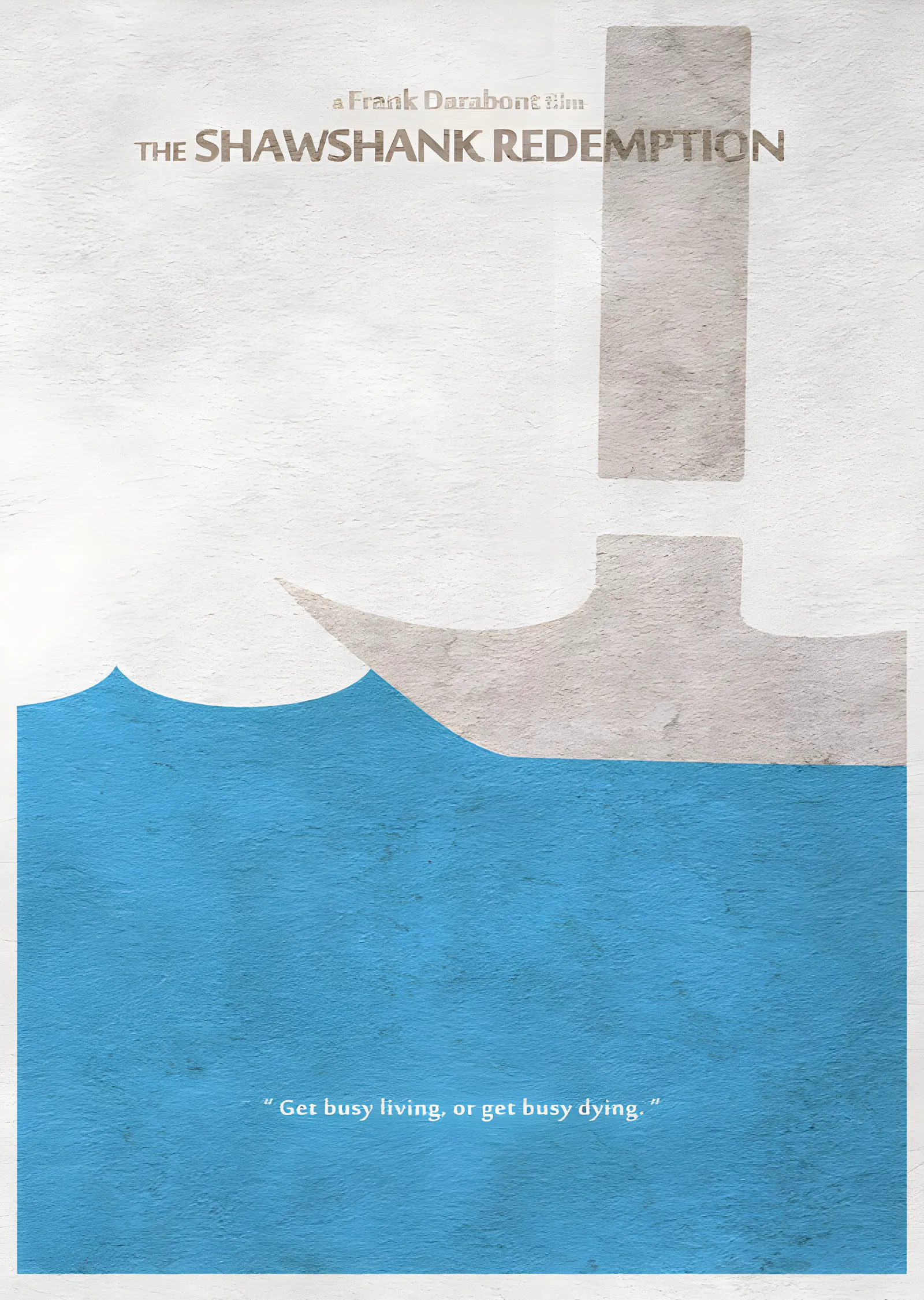 The Shawshank Redemption: Minimal Mavi metal tablo