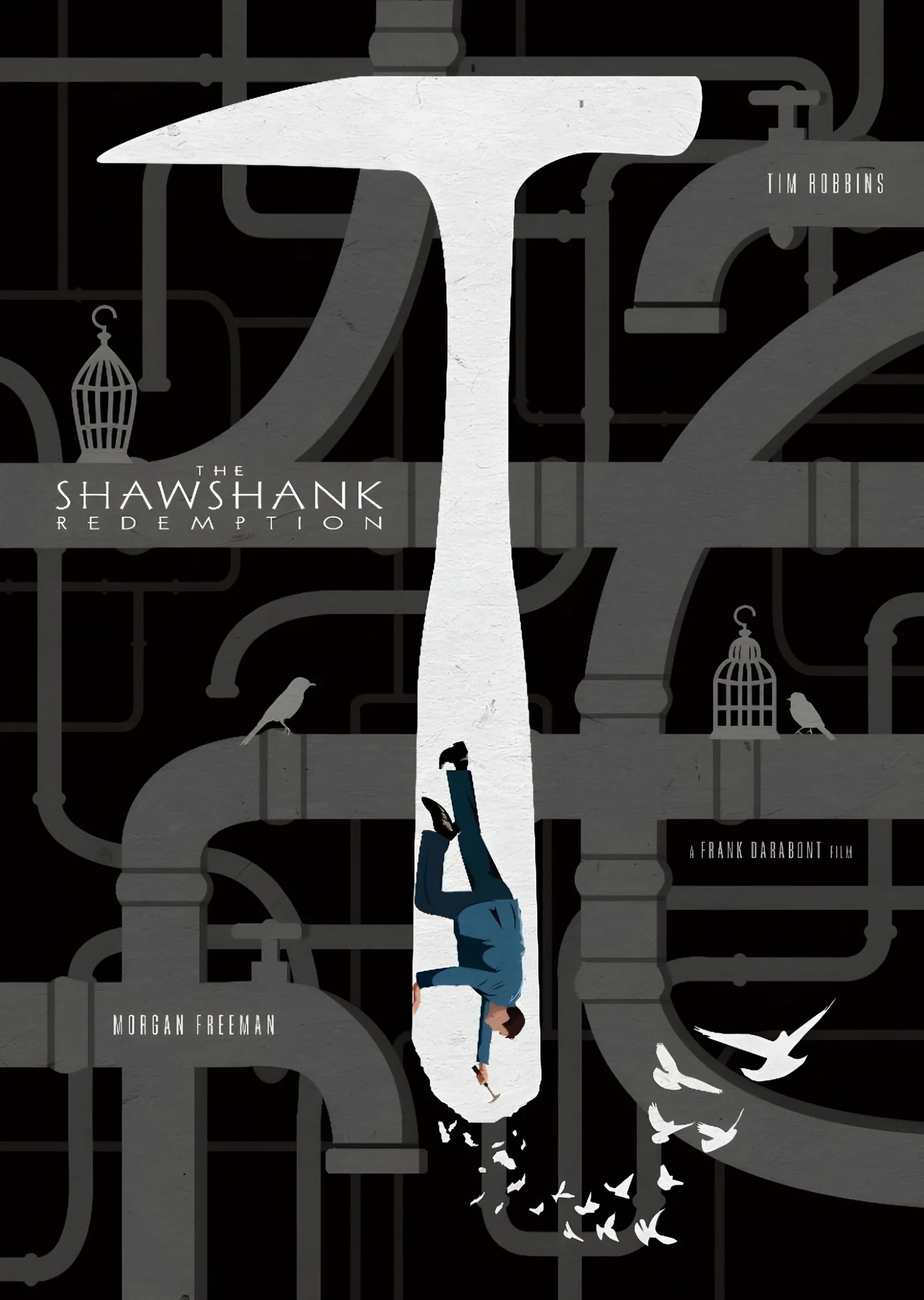 The Shawshank Redemption: Çekiç ve Borular metal tablo