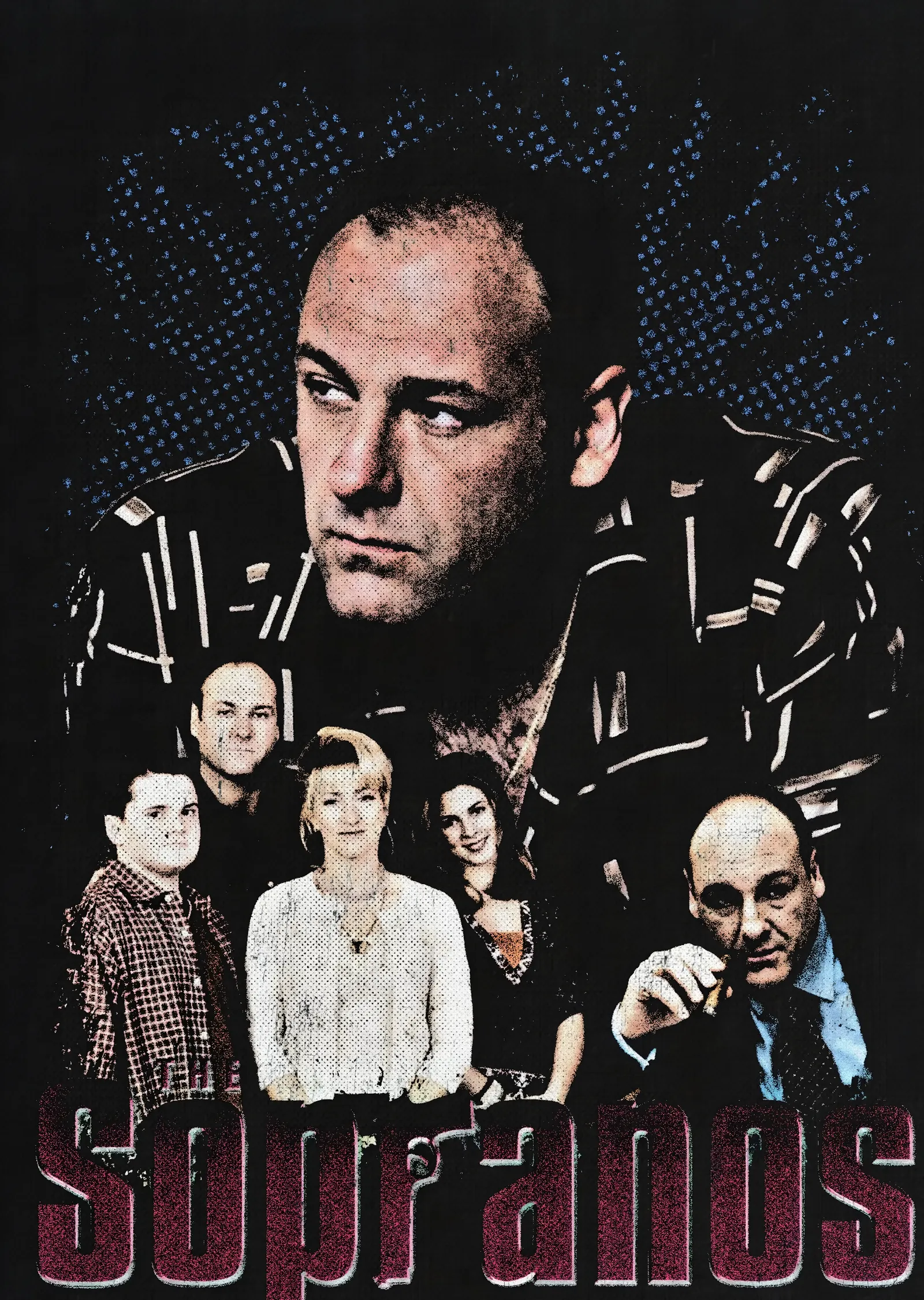 The Sopranos - Kadro metal tablo