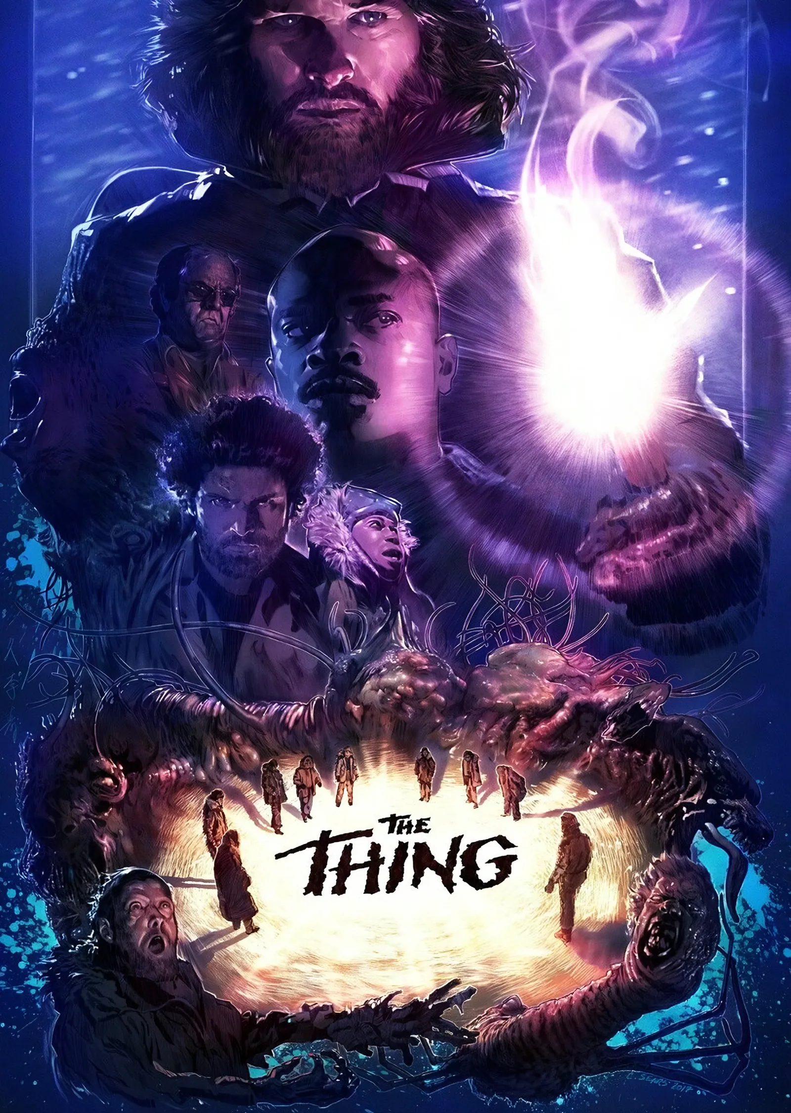 The Thing - Kadro metal tablo
