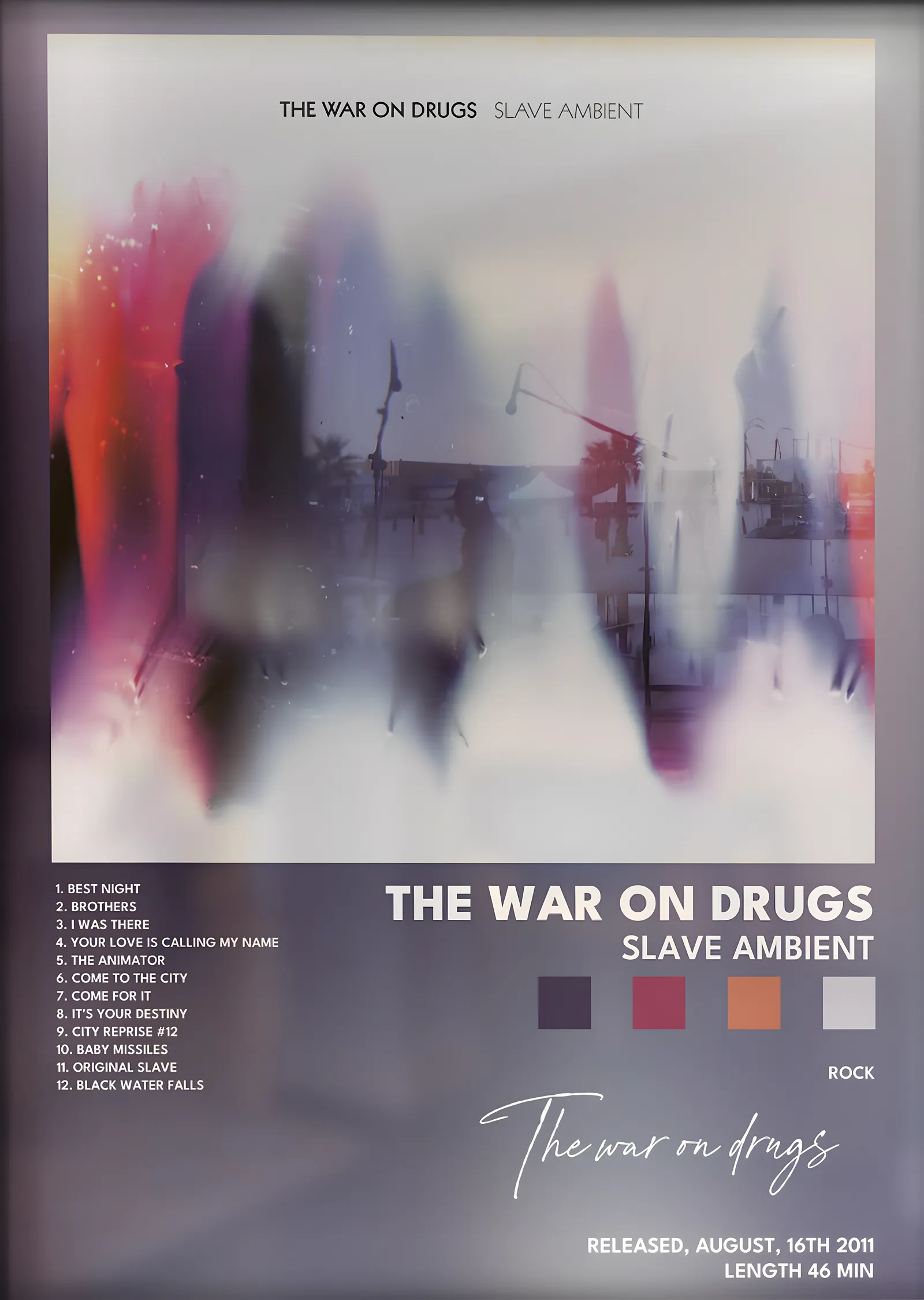 The War on Drugs: Slave Ambient metal tablo