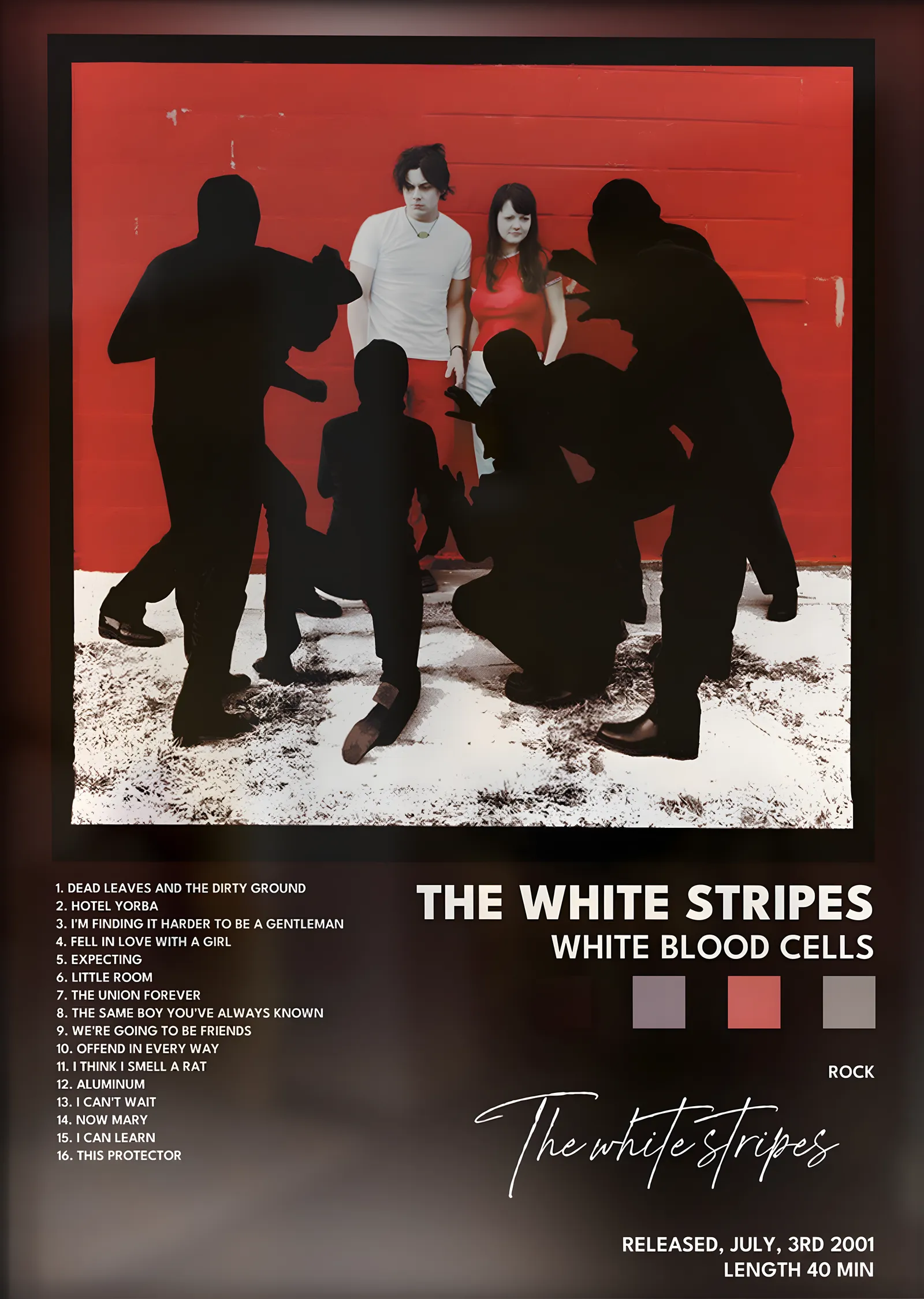 The White Stripes: White Blood Cells metal tablo