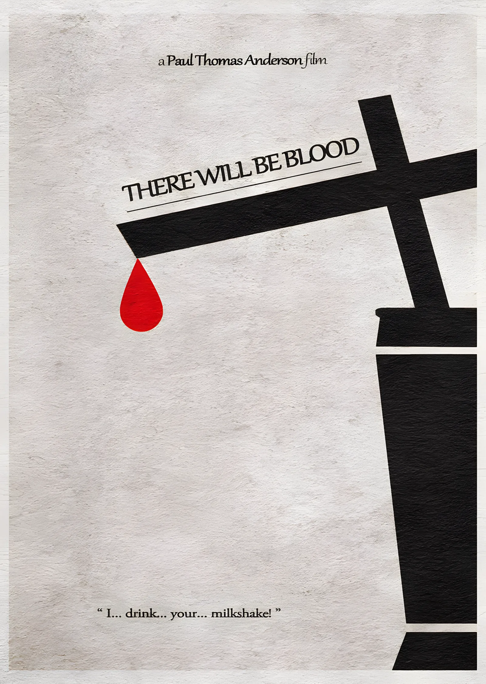 There Will Be Blood: Minimal Haç ve Damla metal tablo
