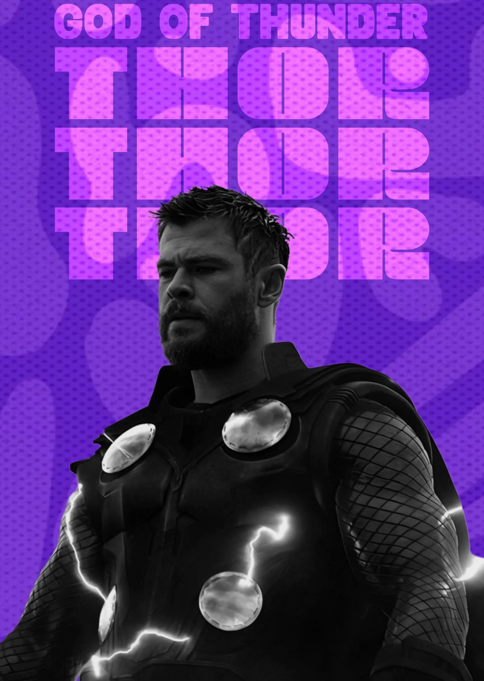 Thor - God of Thunder metal tablo