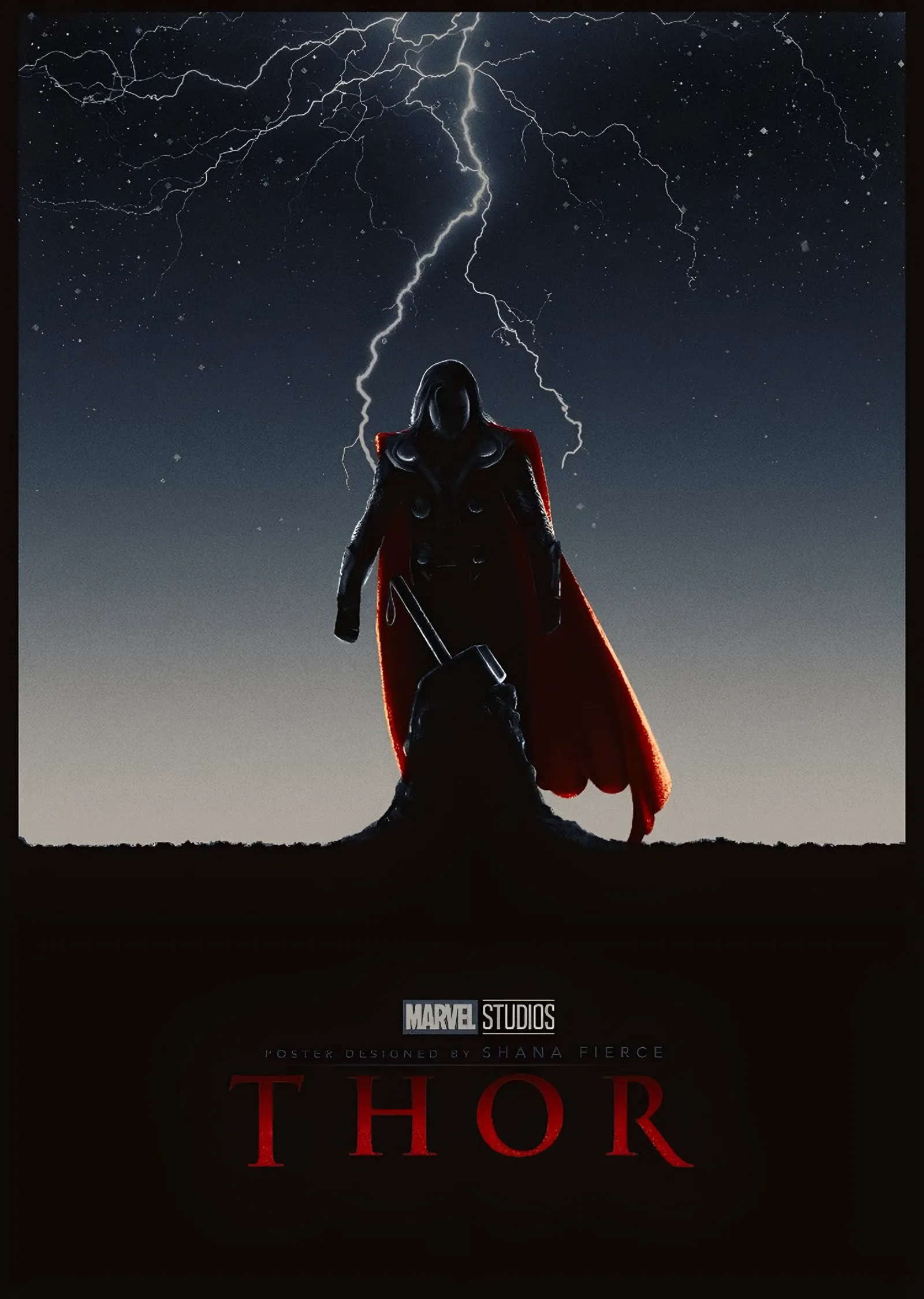 Thor - Şimşek metal tablo