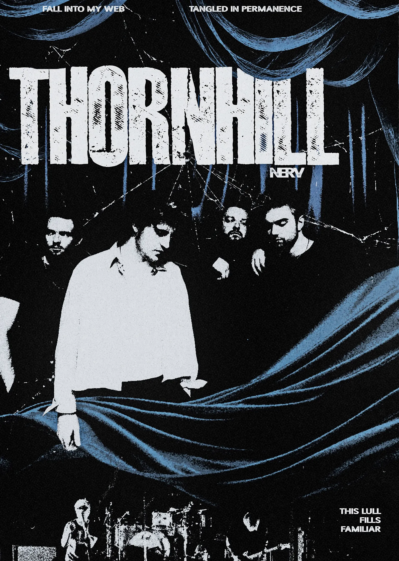 Thornhill - Mavi Perde metal tablo