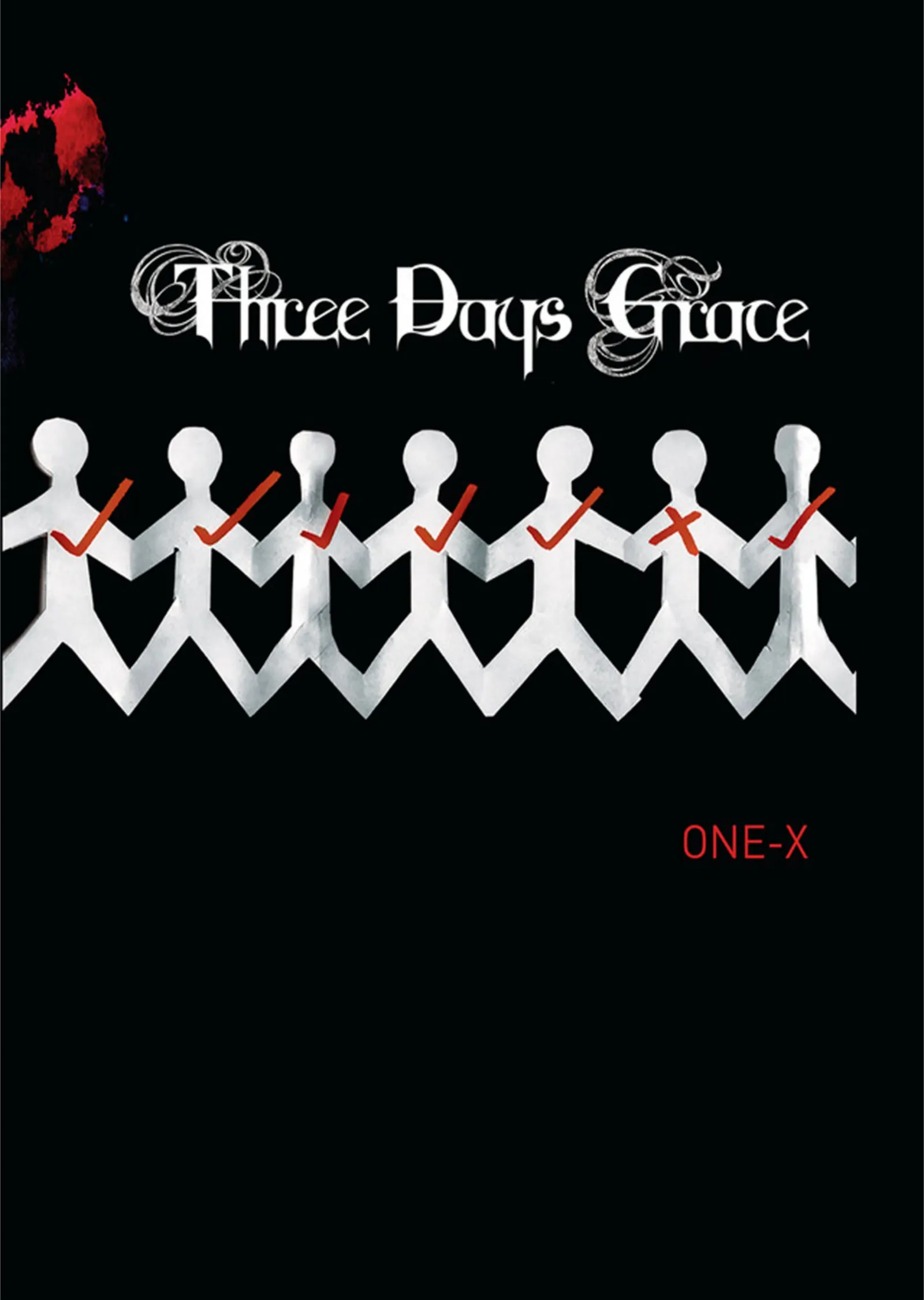 Three Days Grace - Kâğıt Zincir metal tablo