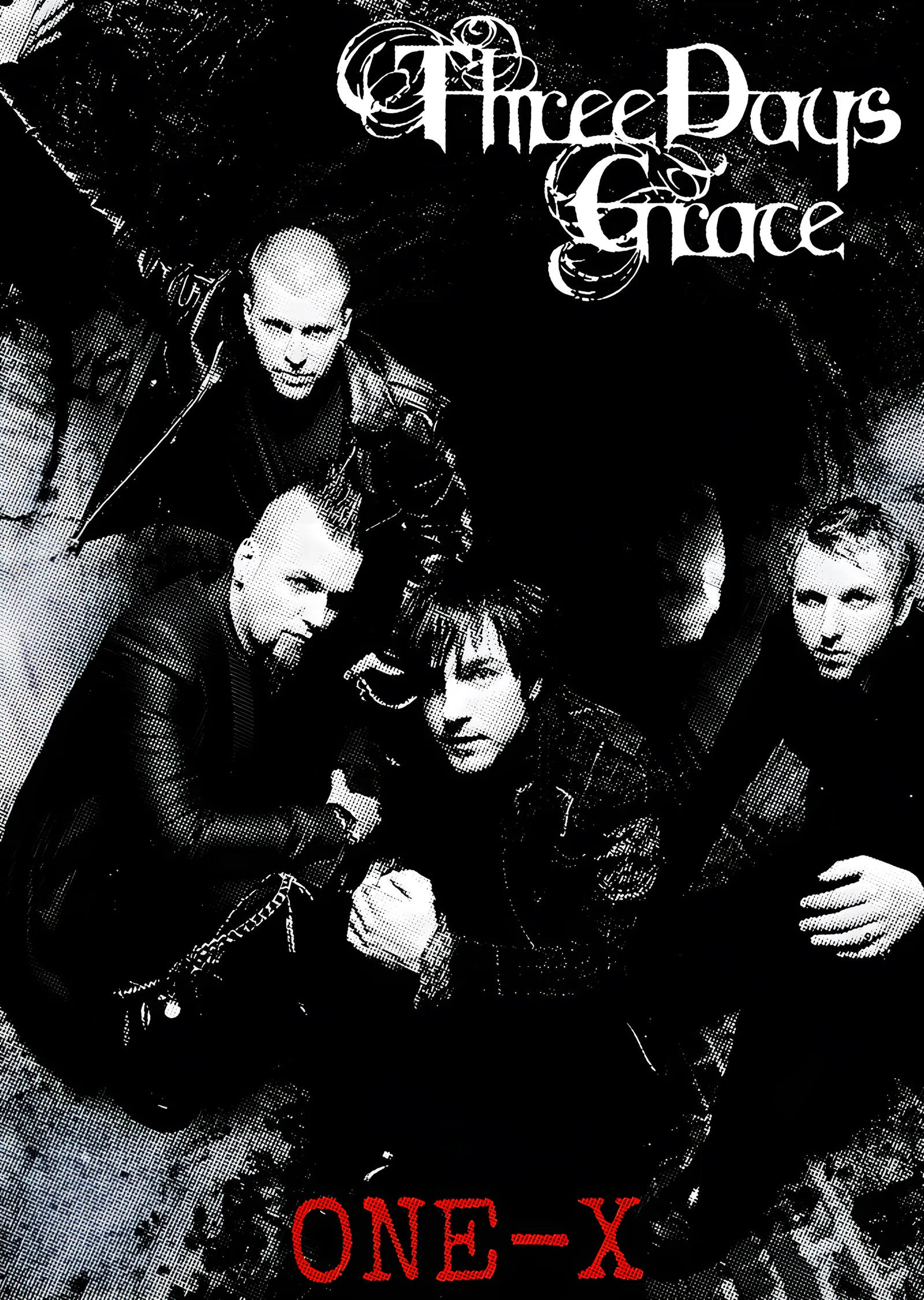 Three Days Grace - One-X Grup Karesi metal tablo