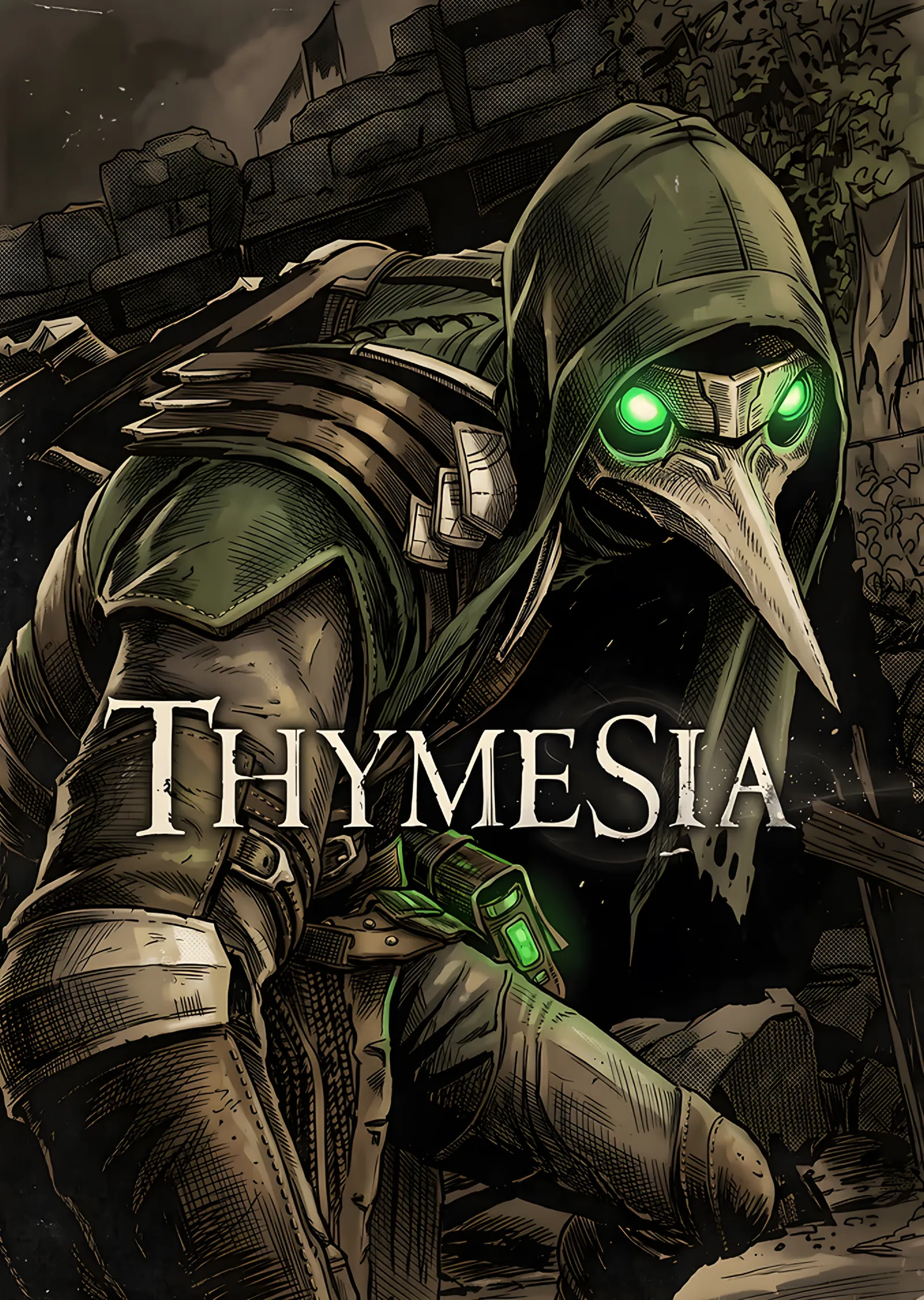 Thymesia: Yeşil Gözlü Veba Doktoru metal tablo