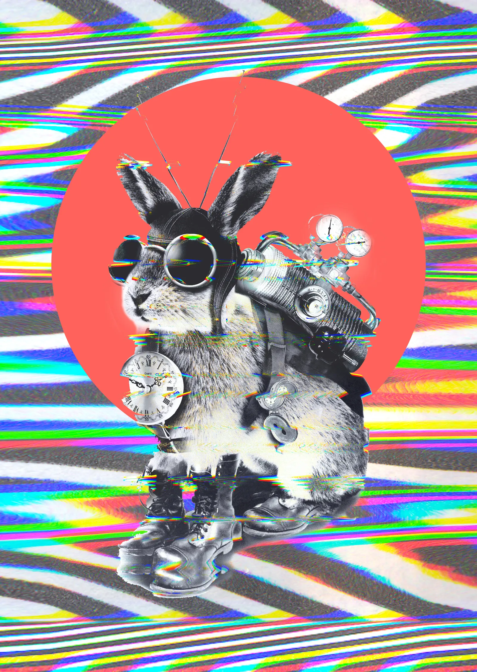 Time Traveler metal tablo