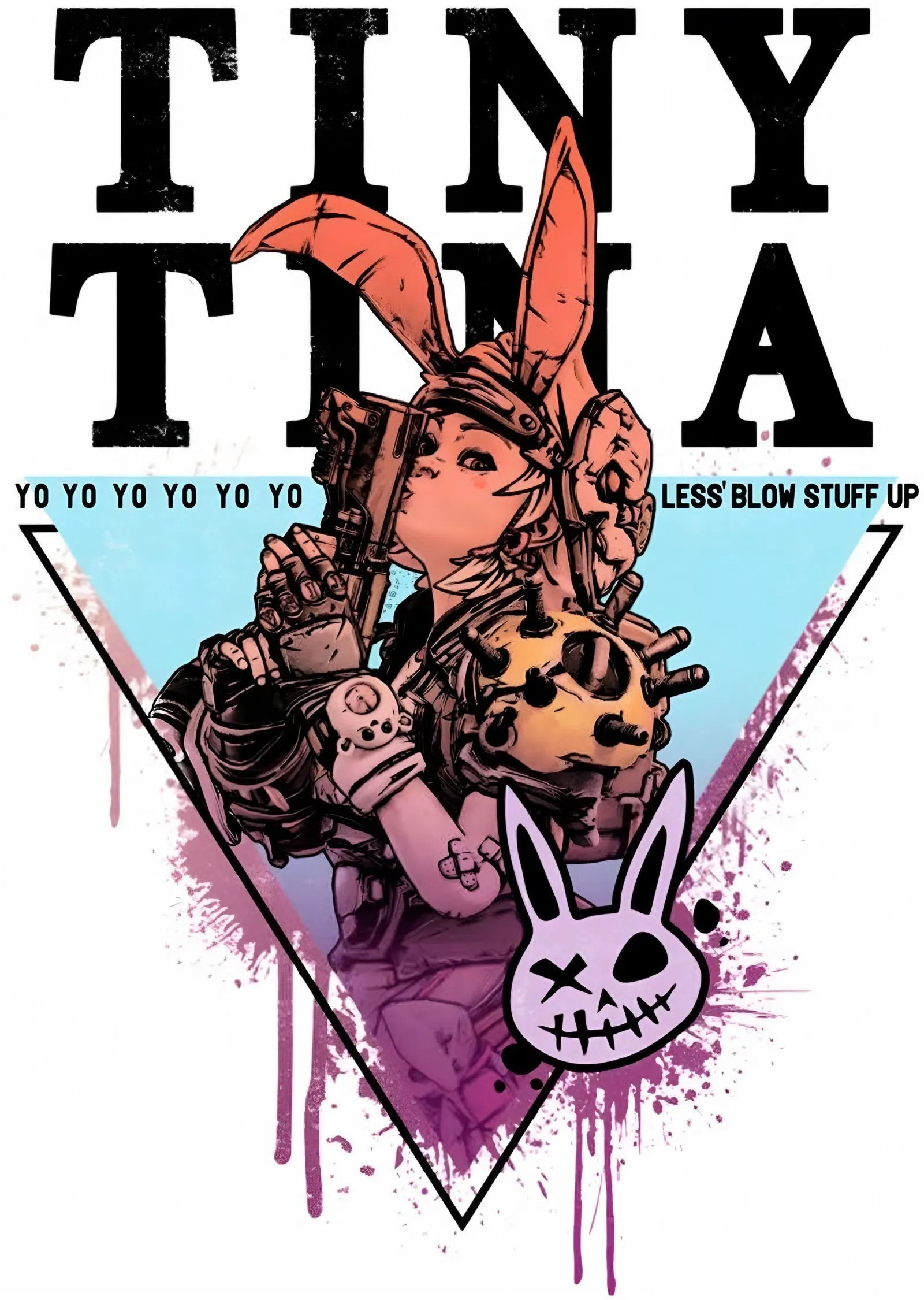 Tiny Tina: Grafiti Afişi metal tablo