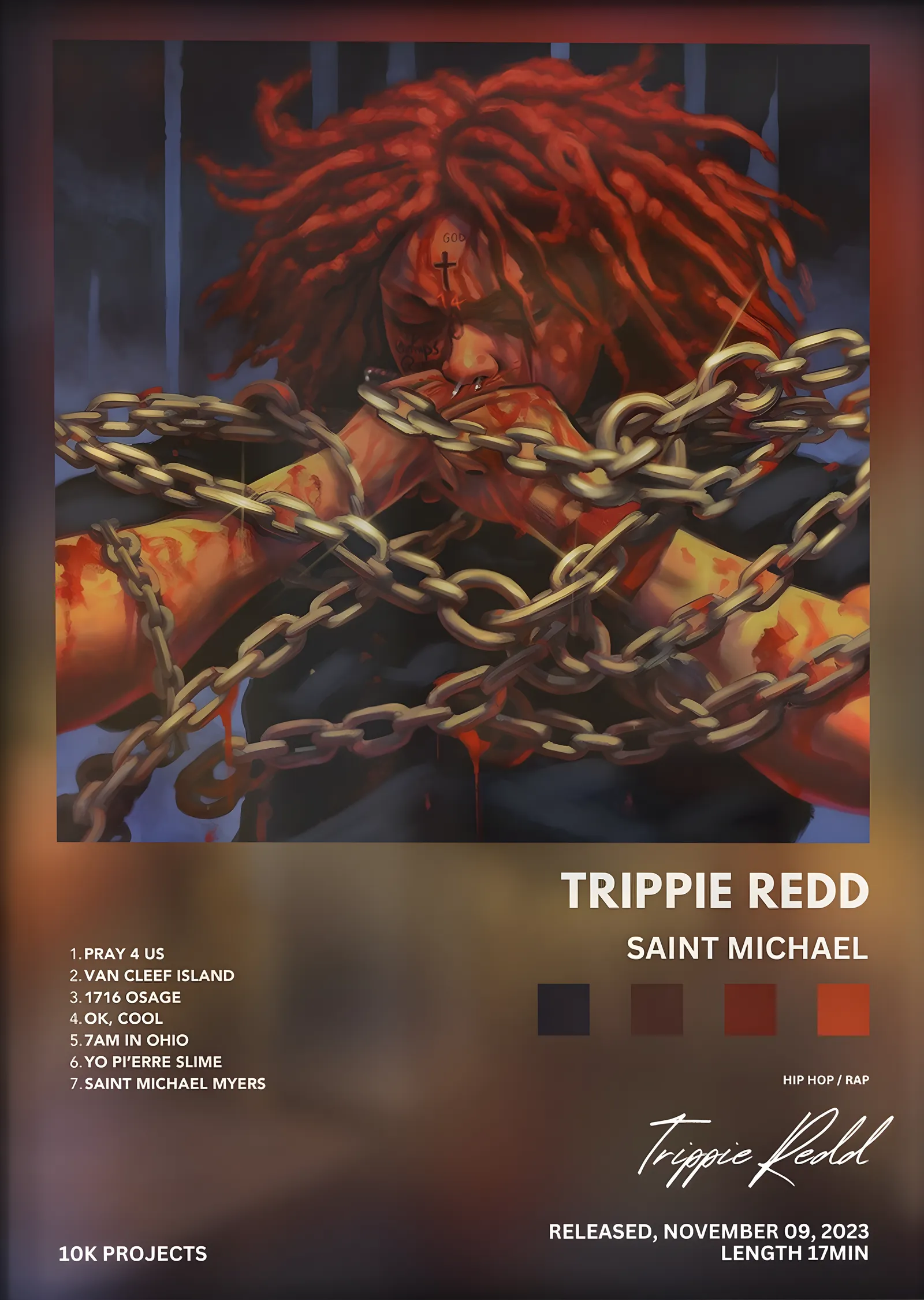 Trippie Redd: Saint Michael metal tablo