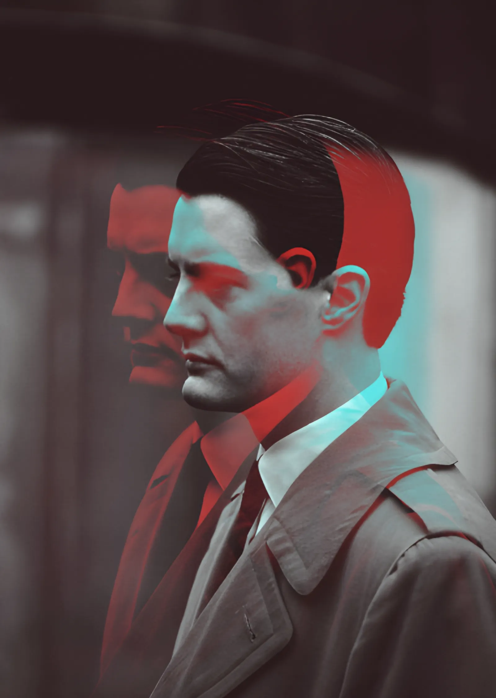 Twin Peaks - Ajan Cooper Glitch metal tablo