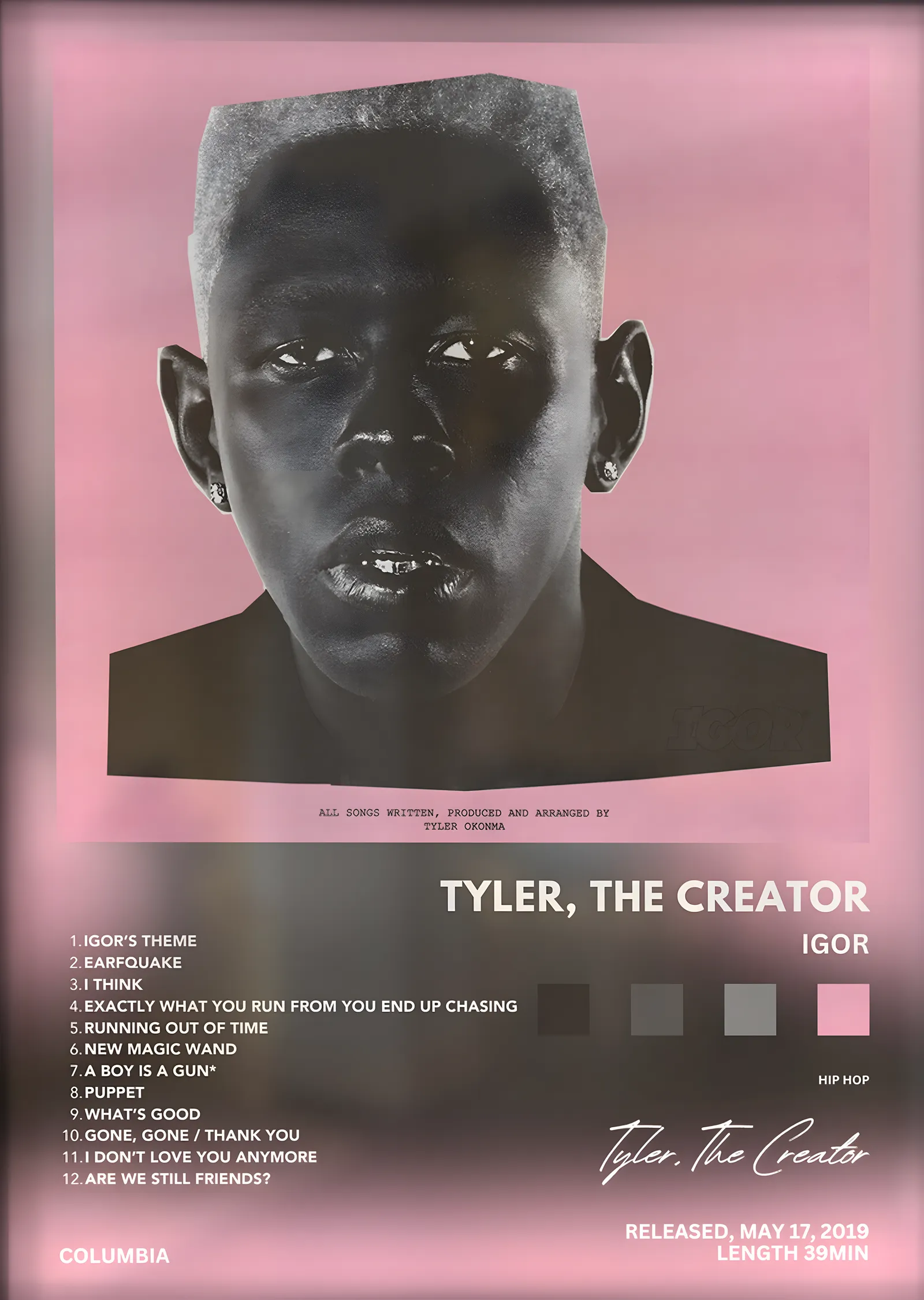 Tyler, The Creator: Igor (Pembe Portre) metal tablo